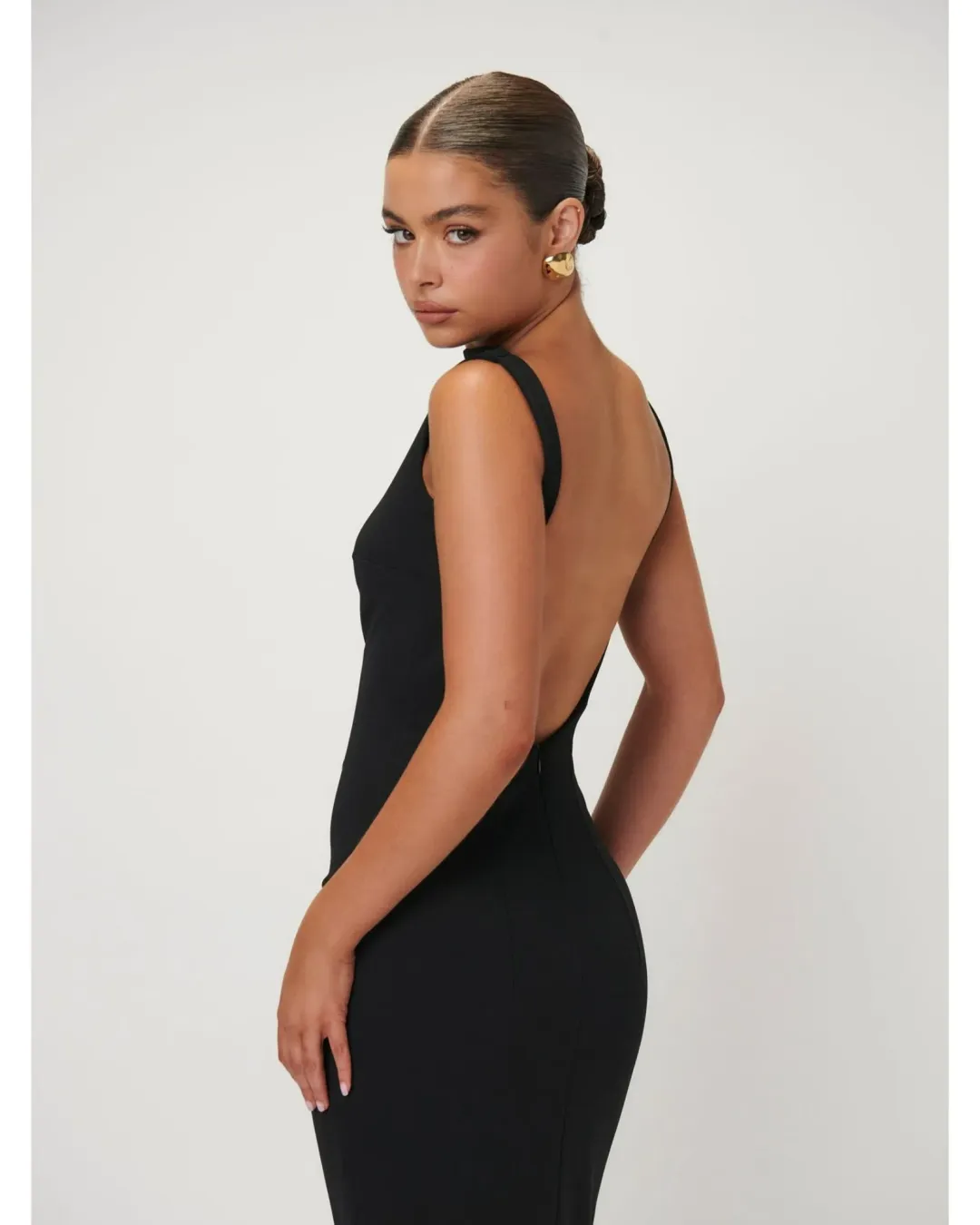 Effie Kats Verona Gown Black Size XS / AU 6 for rent on The Volte - main image