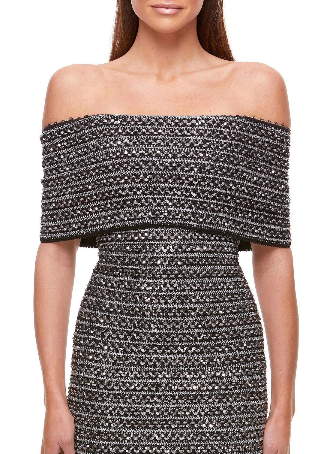 Eliya The Label Lenora Midi Dress Grey Size 8 for rent on The Volte - main image