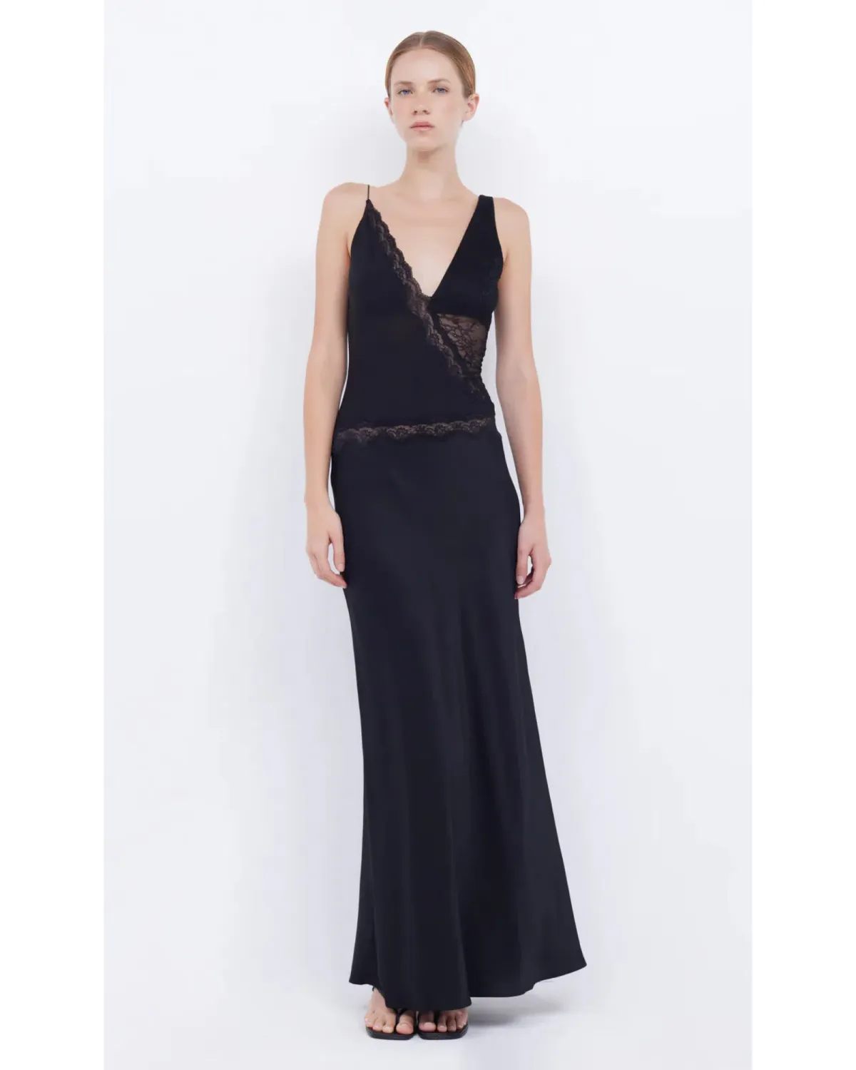 Bec & Bridge Abrielle Lace Maxi Dress in Black Size AU 6 - Image 1