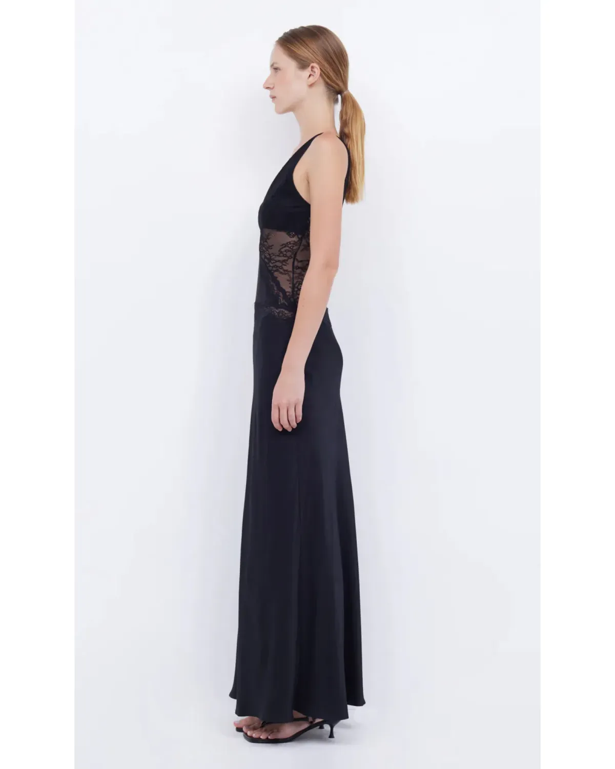 Bec & Bridge Abrielle Lace Maxi Dress in Black Size AU 6 - Image 2