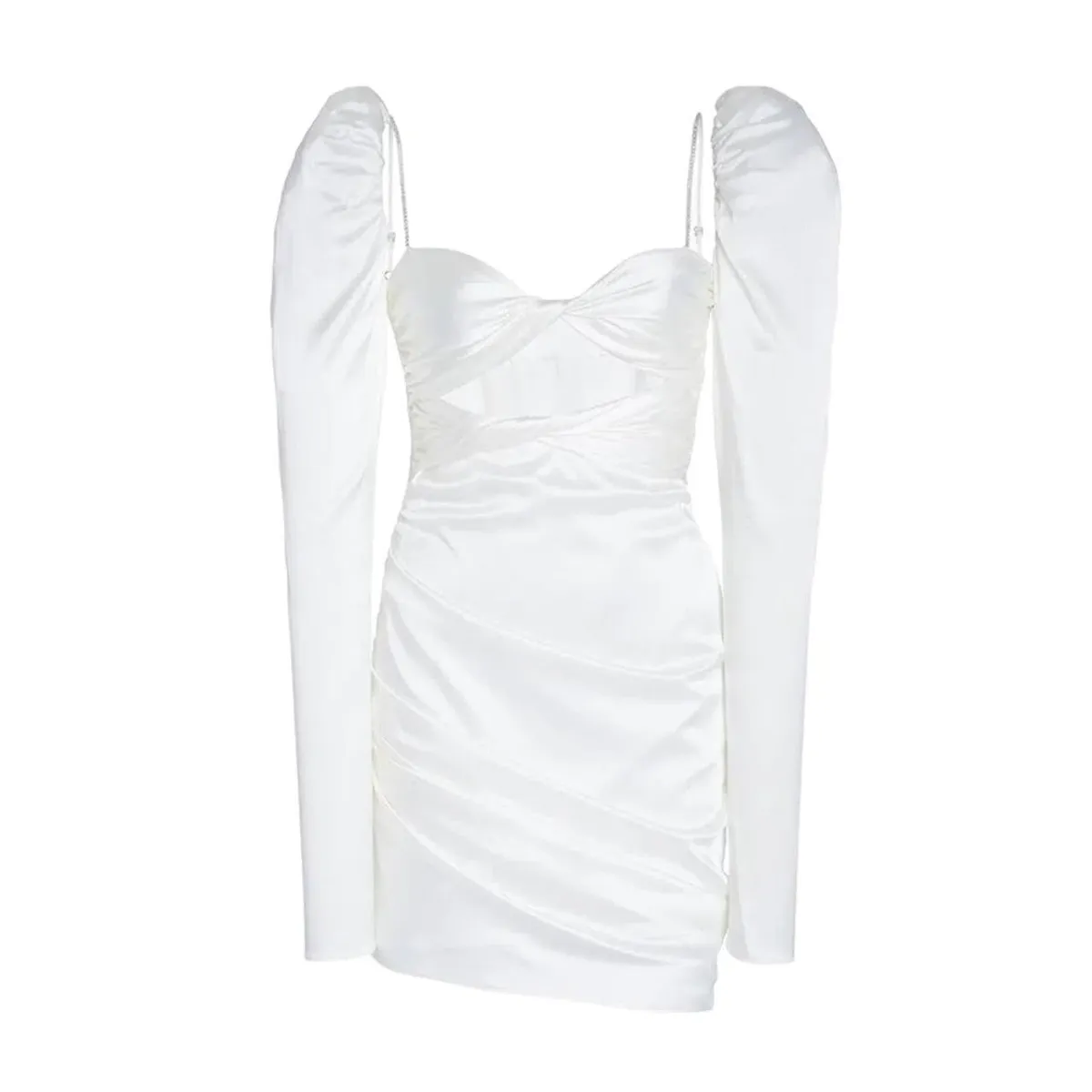 The Bar Twist Mini Dress Ivory Size AU 6 - Image 4