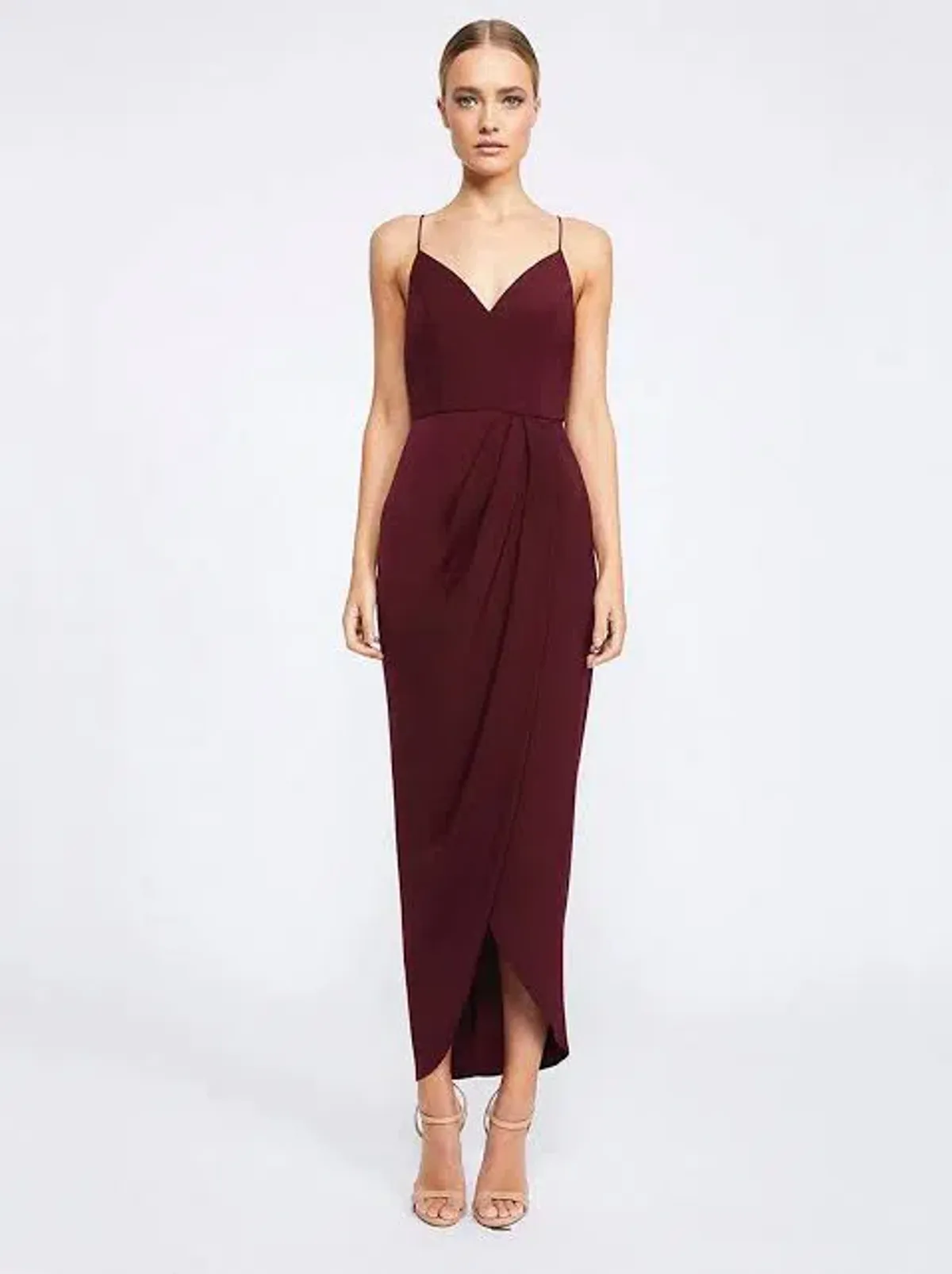 Shona Joy Core Cocktail Dress Burgundy Size 8  - Image 1