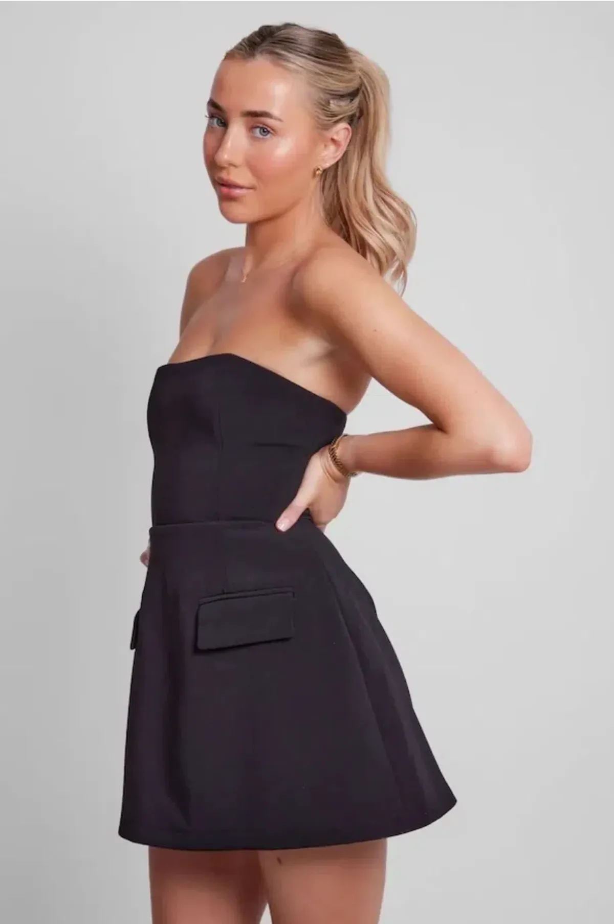 Odd Muse The Ultimate Muse Strapless Dress Black Size S/ AU 8 - Image 3