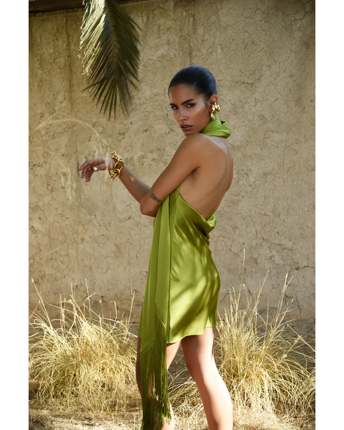 Rat & Boa Serafia Dress Green Size AU 10 - Image 3