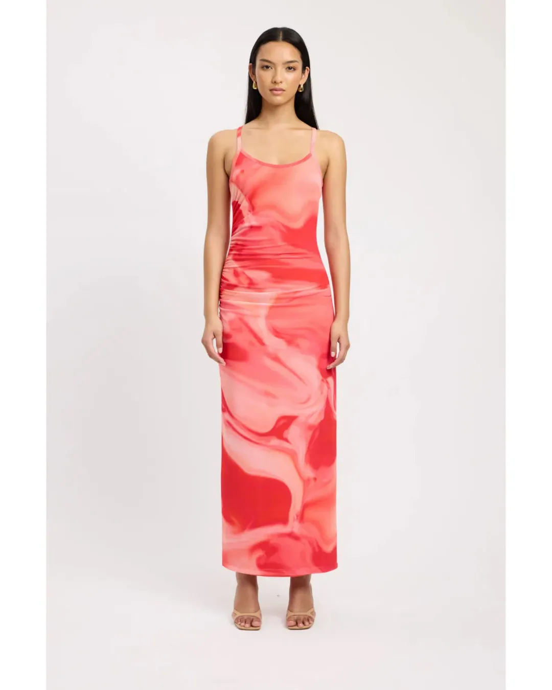 Kookai Haven Maxi Dress Strawberry Size AU 6 for rent on The Volte - main image