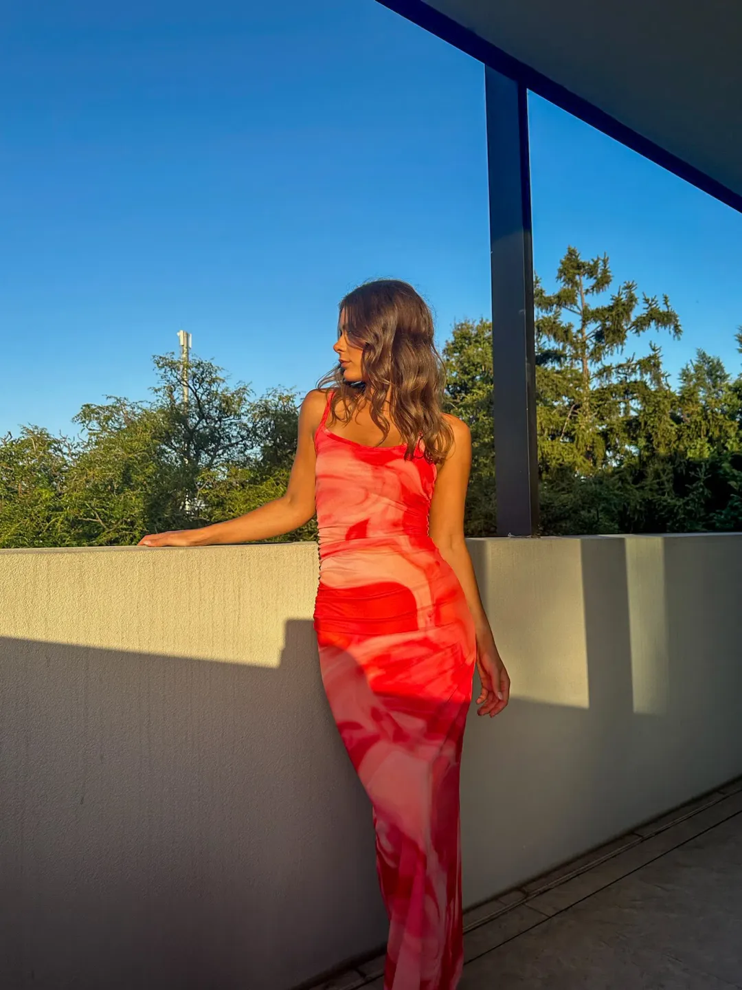 Kookai Haven Maxi Dress Strawberry Size AU 6 for rent on The Volte - main image