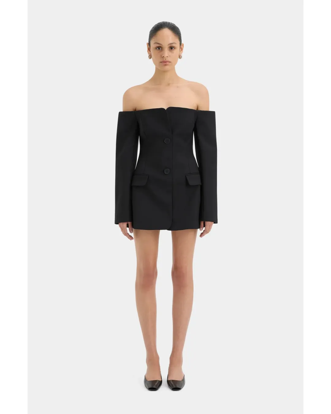 Sir The Label Sandrine Mini Dress Black Size AU 4-6 for rent on The Volte - main image