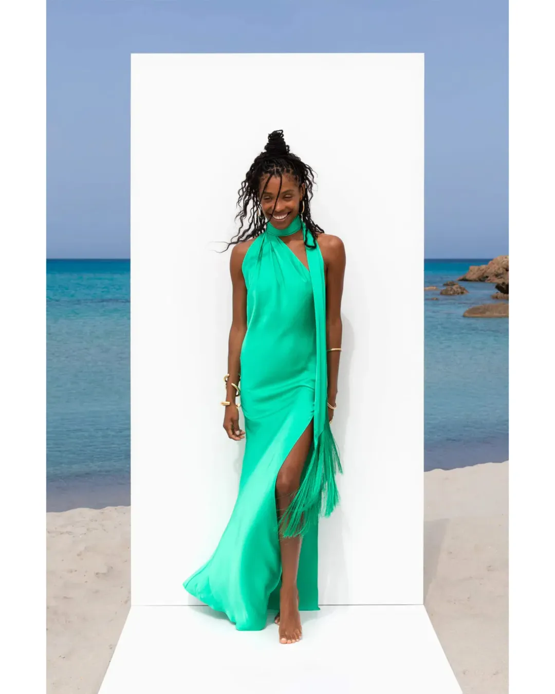 Rat & Boa Azzara Dress Green Size M / AU 10 for rent on The Volte - main image