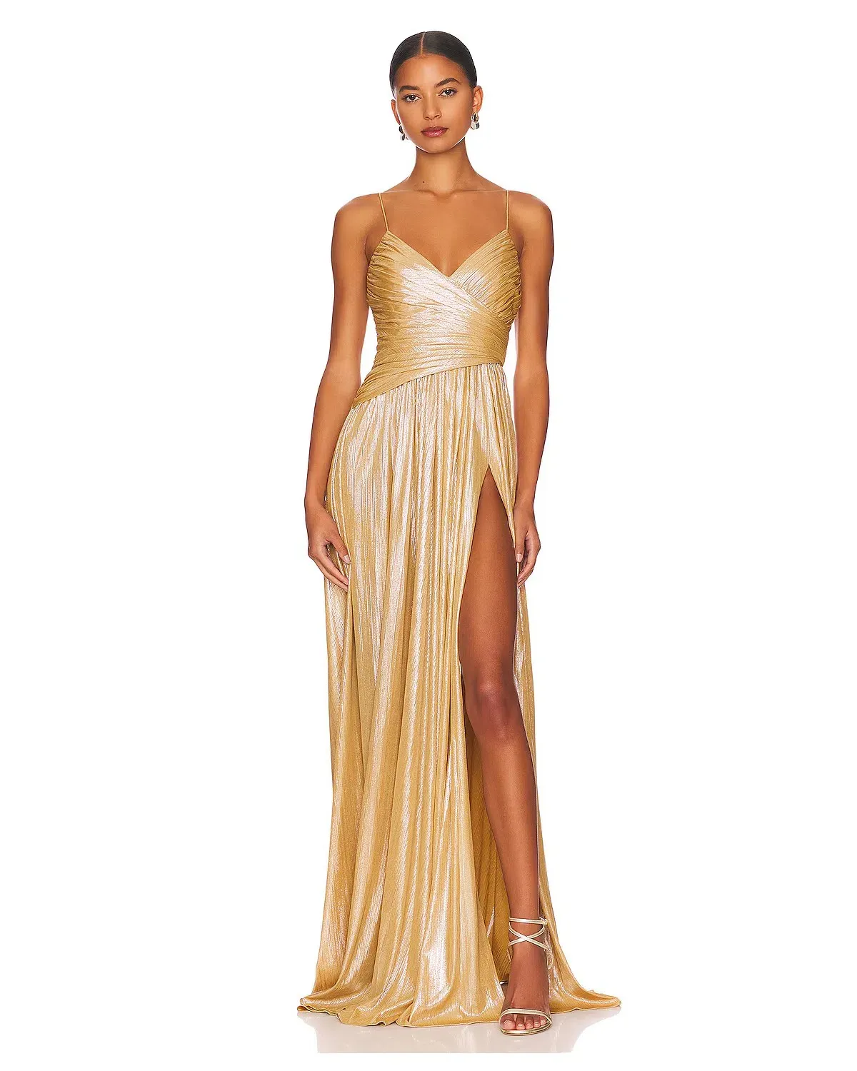 Retrofete Doss Dress Gold Size AU 6 - Image 1