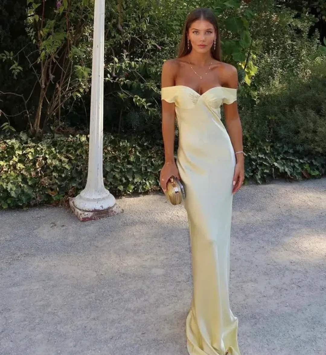 Natalie Rolt Bridget Gown Lemon Size S / AU 8 for rent on The Volte - main image