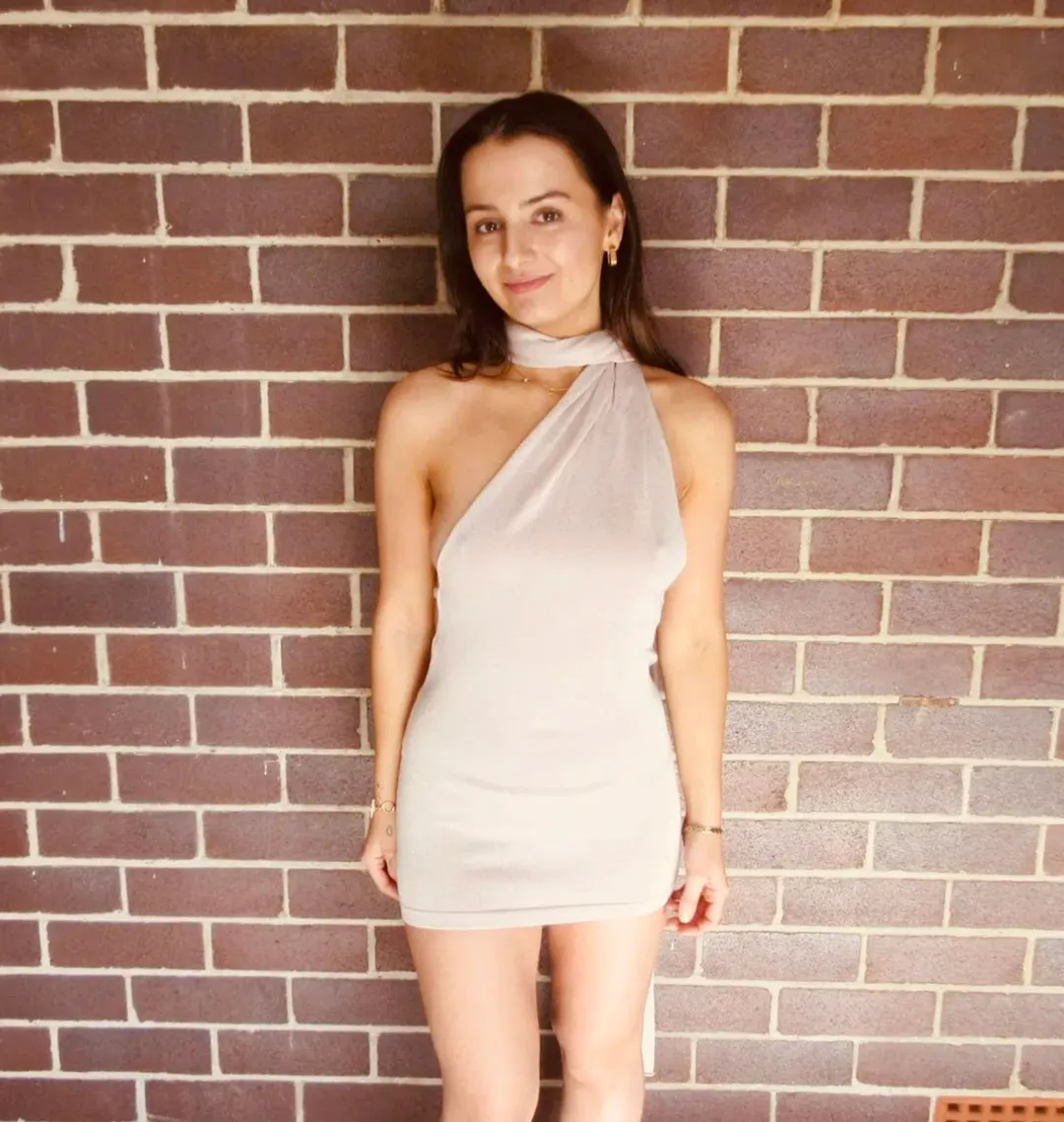 Aya Muse Bari Mini Dress Cream Size XS / AU 6 for rent on The Volte - main image