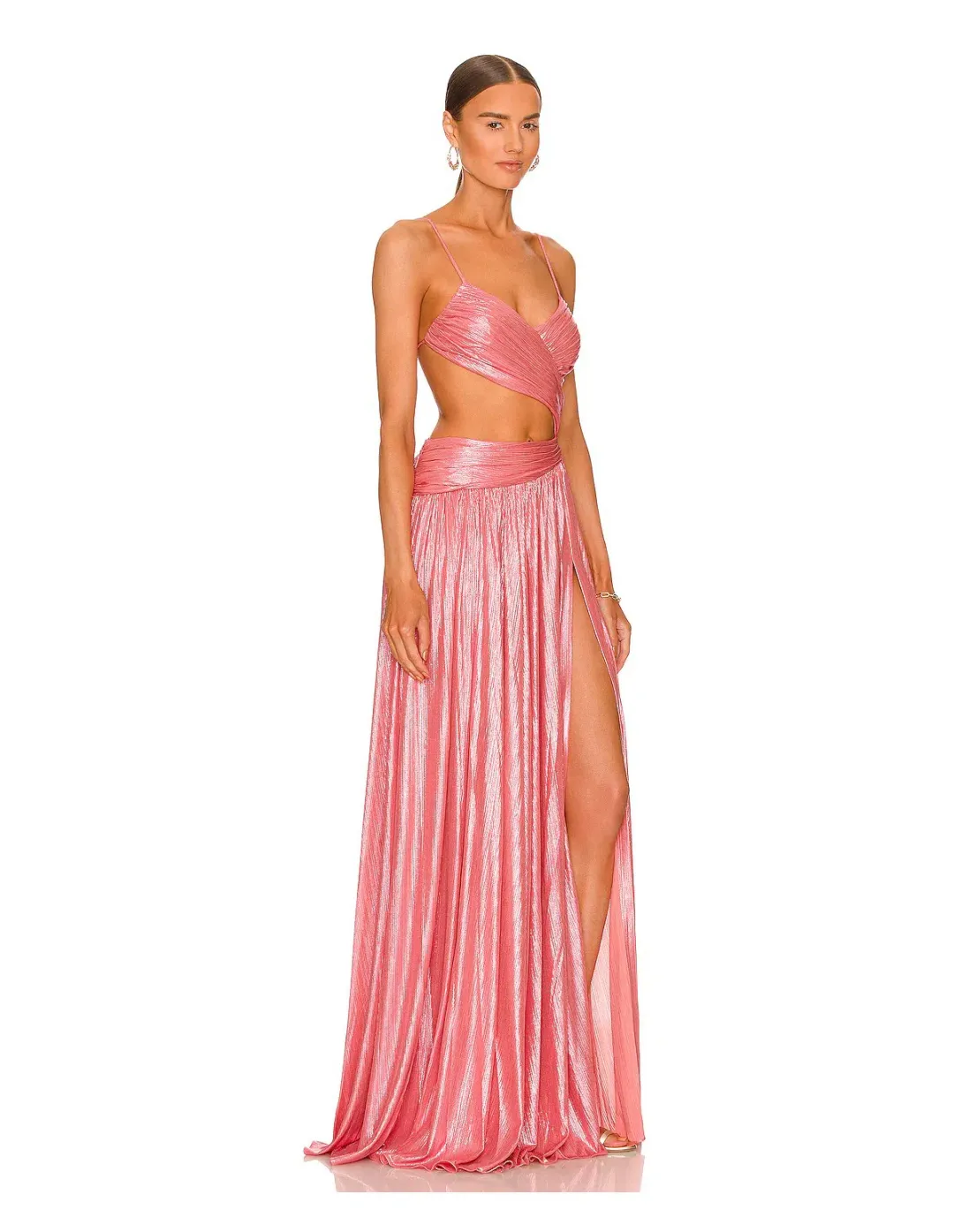 Retrofete Aglaia Dress Calypso Coral Pink Size S/ Au 6-8 for rent on The Volte - main image