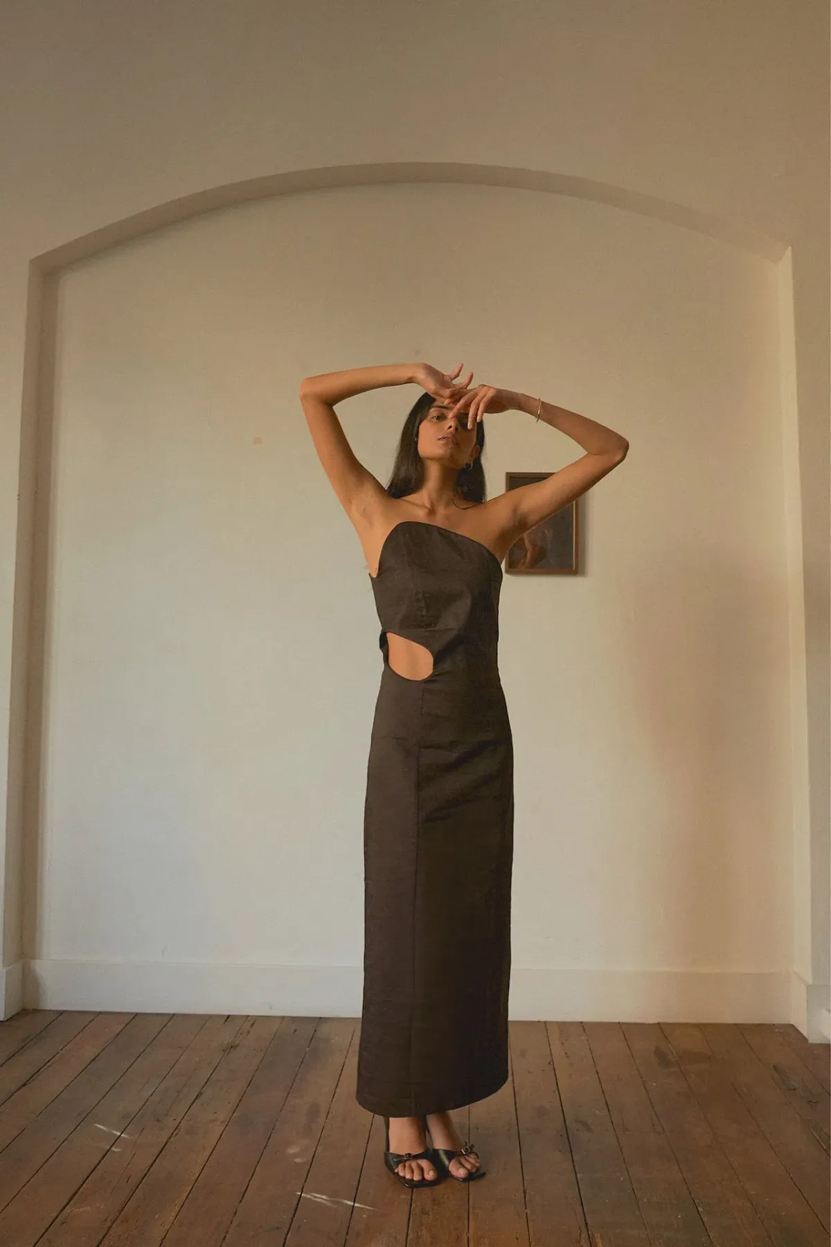 Elaine Hersby Pippa Midi Dress Black Size M / AU 10 - Image 3