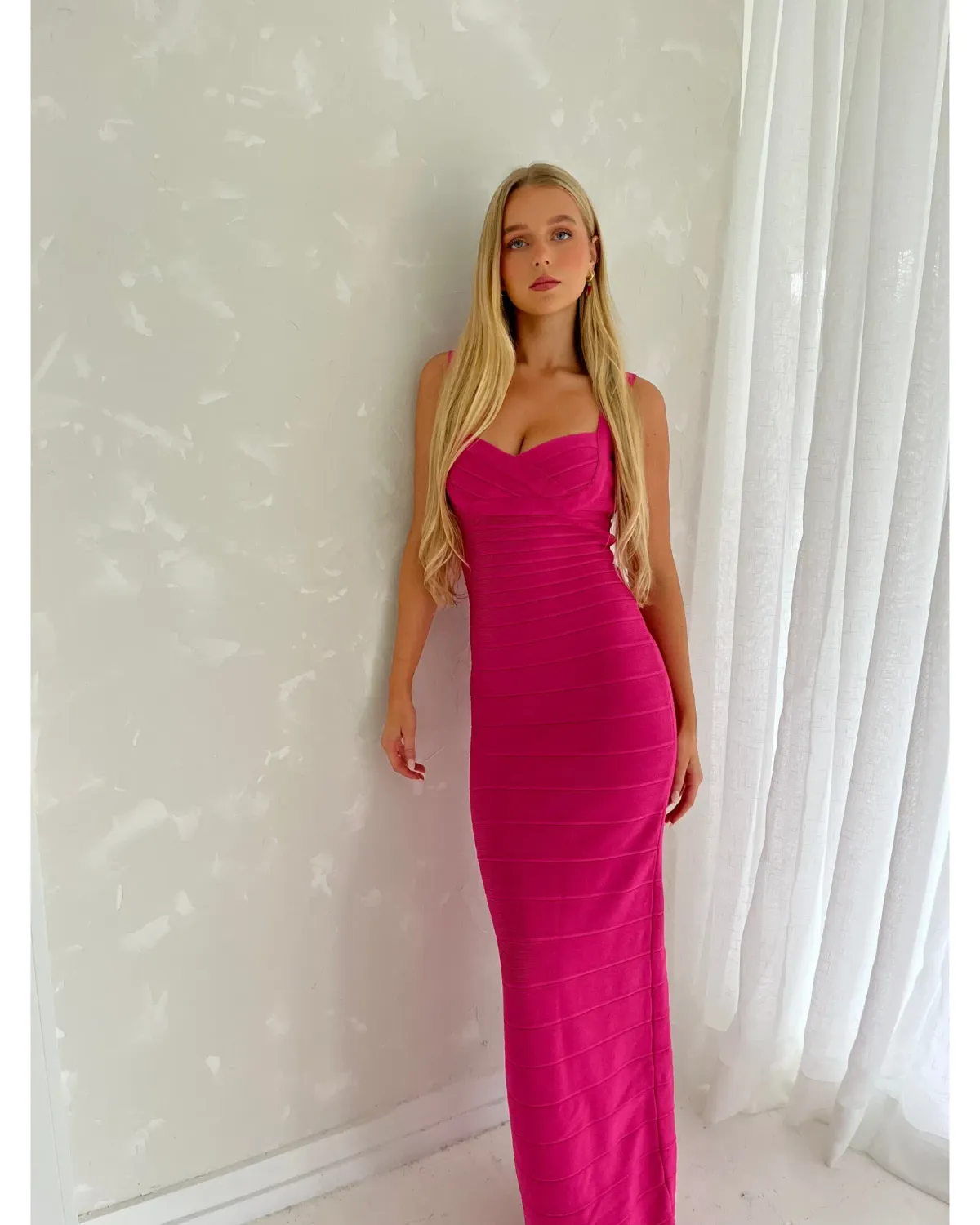 Herve Leger Bandage Gown Pink Size S / AU 8 - Image 2