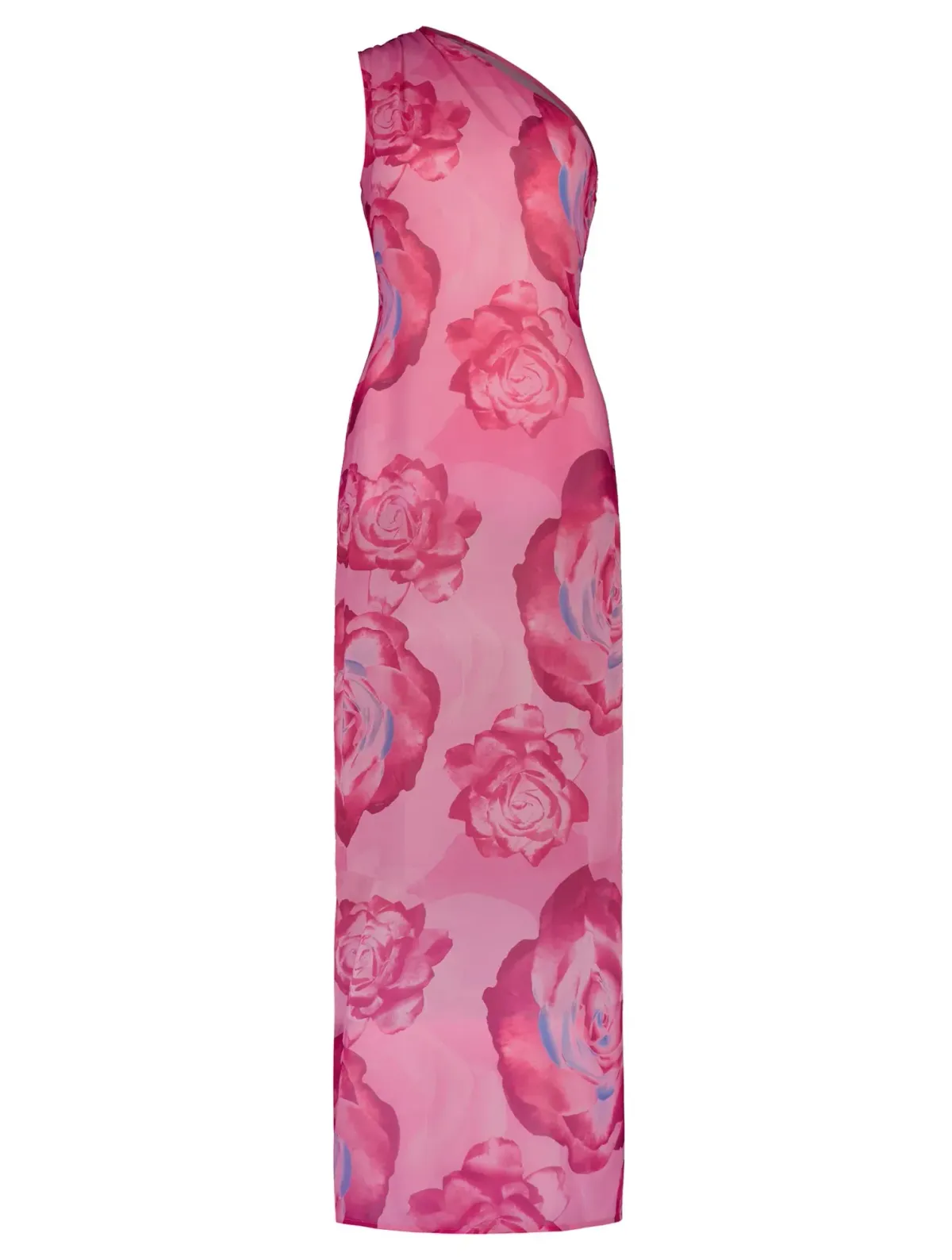 With Harper Lu One Shoulder Sheer Maxi Dress Floral Size XS/ AU 6 - Image 3