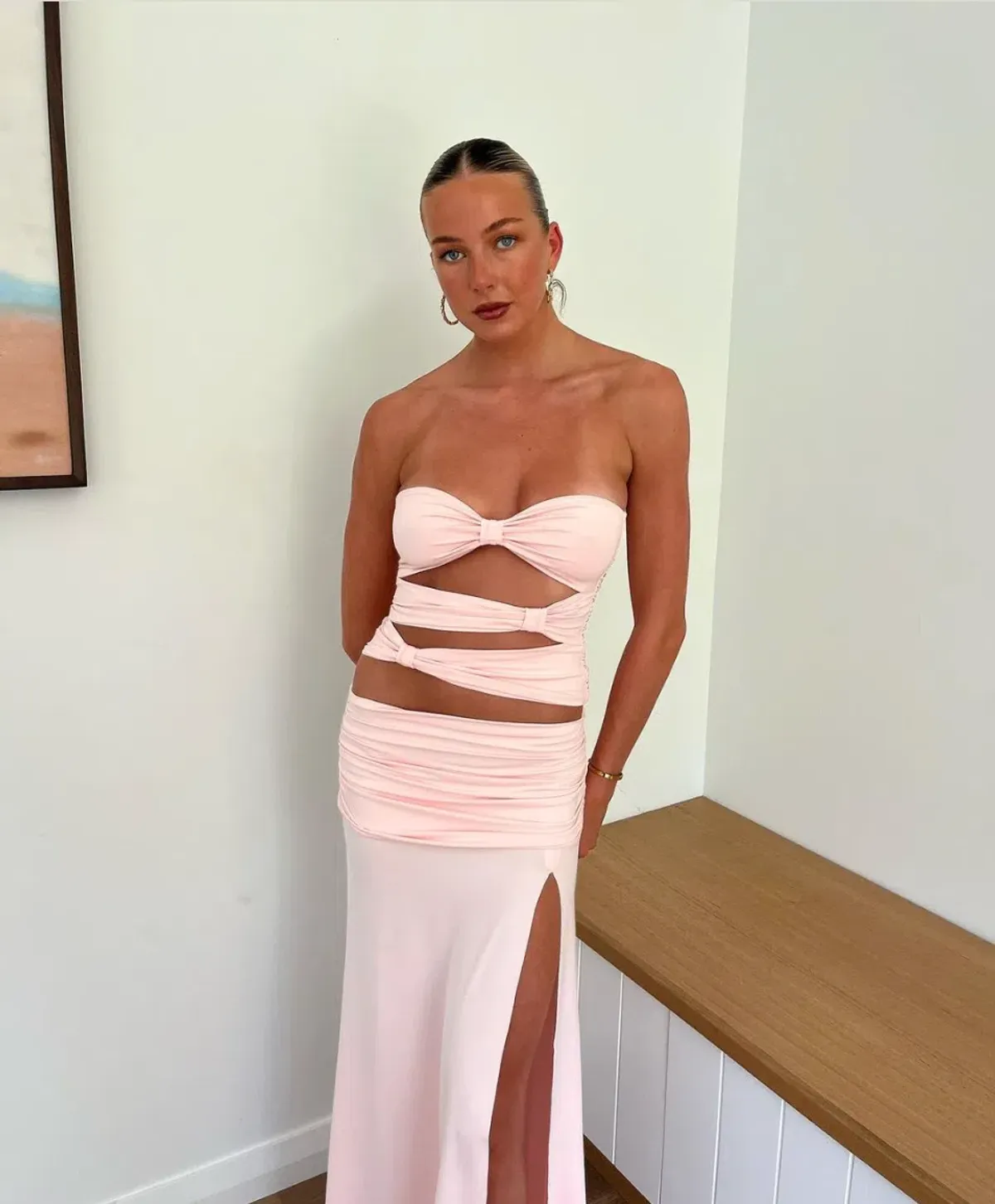 Mode Mila Remi Set Ribbon Pink Size S / AU 8 - Image 1