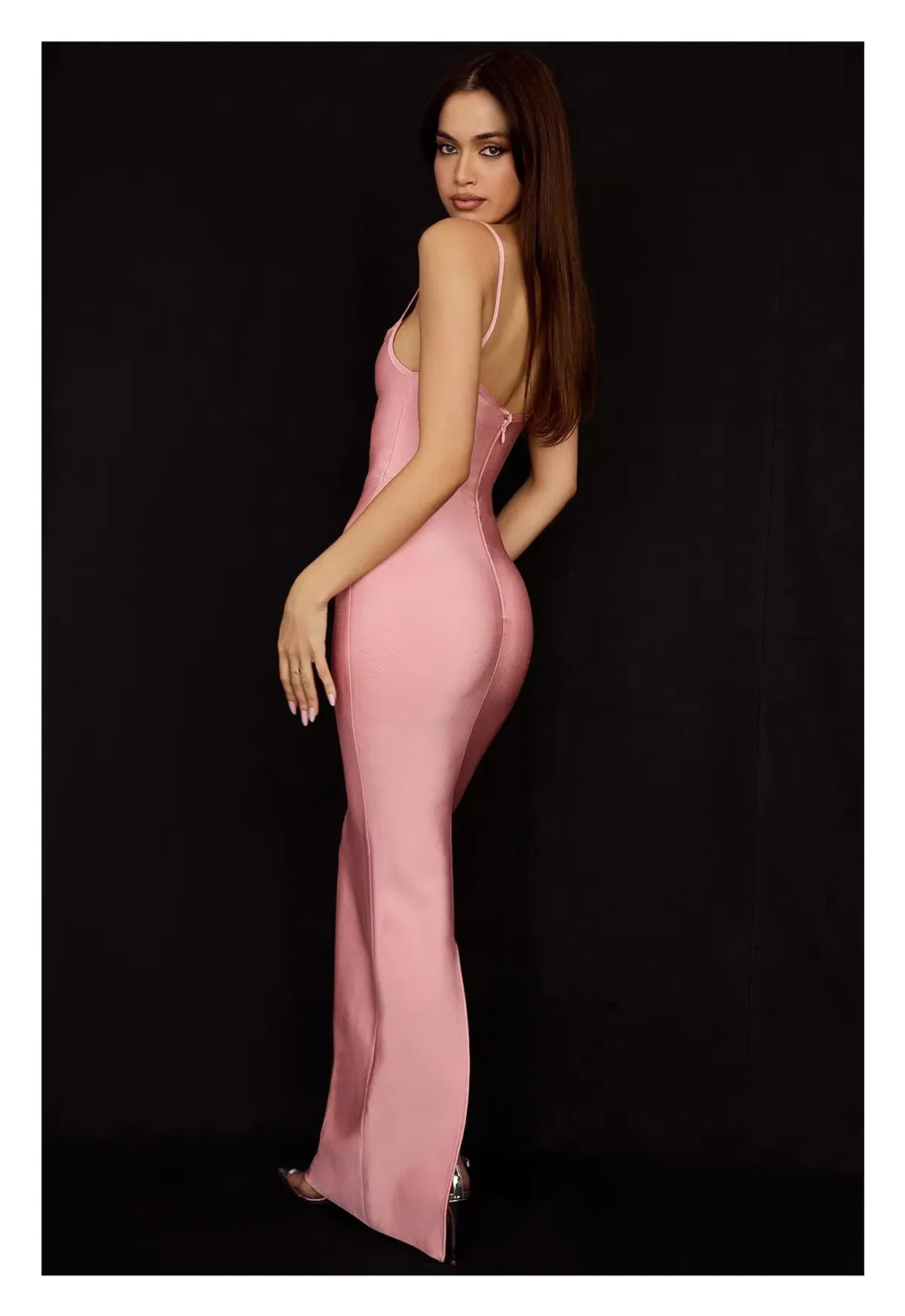 House of CB Fifi Bandage Maxi Dress Fairy Pink Size M / AU 10 - Image 3