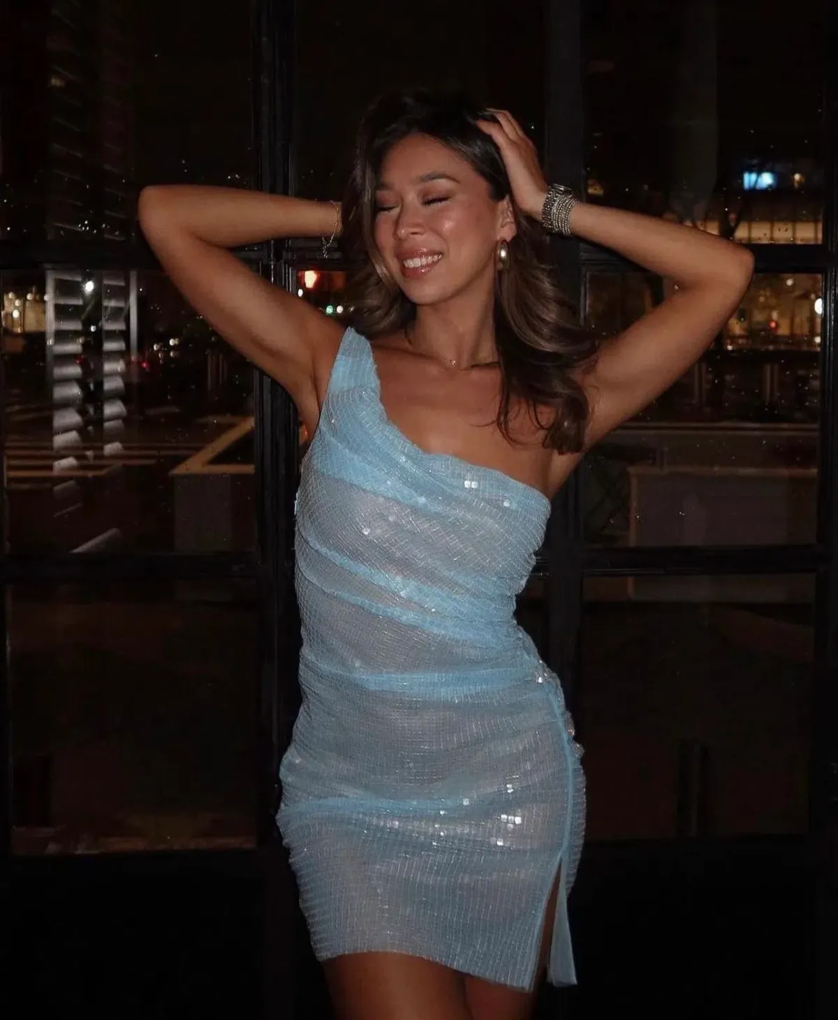 Cult Naked Blu Moon Mini Dress Blue Size M / AU 10 - Image 3