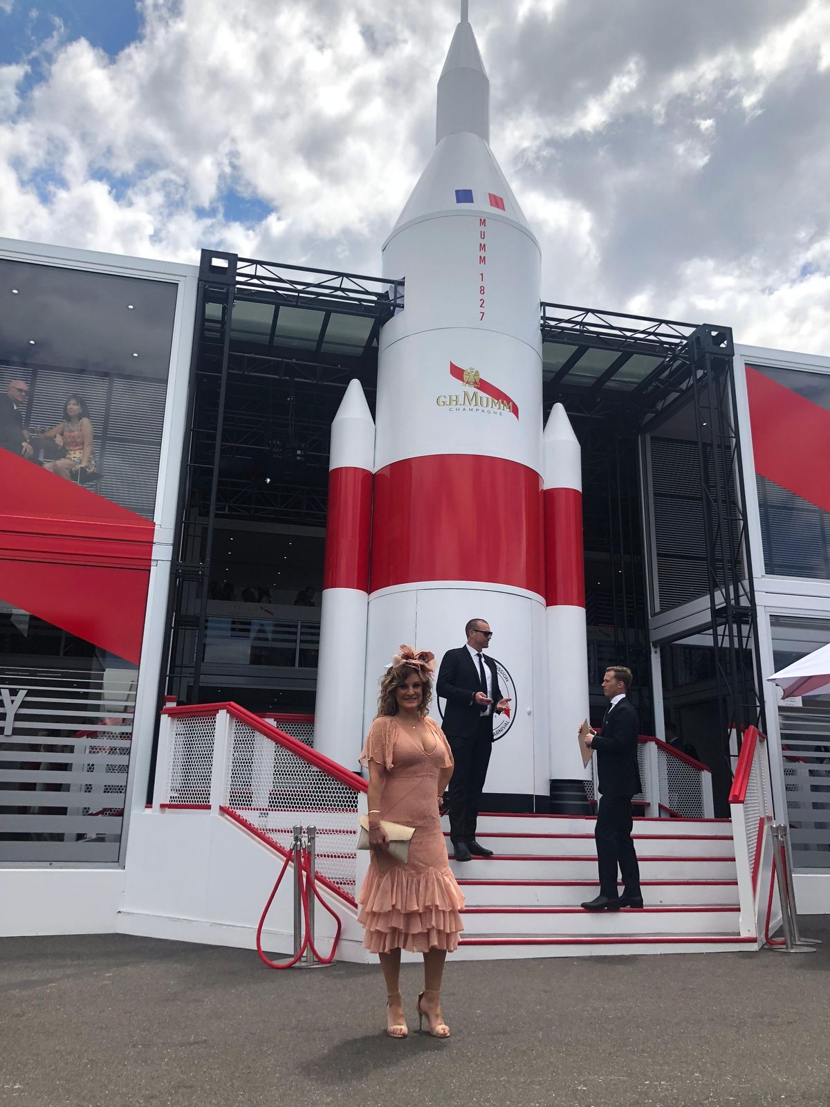 Stevie May peach lace midi dress  - Image 7