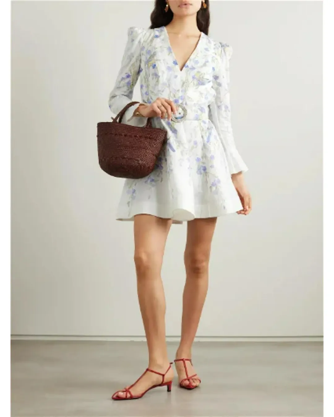 Zimmermann Nutura Mini Dress Blue Birds Size 3 / AU 14 for rent on The Volte - main image