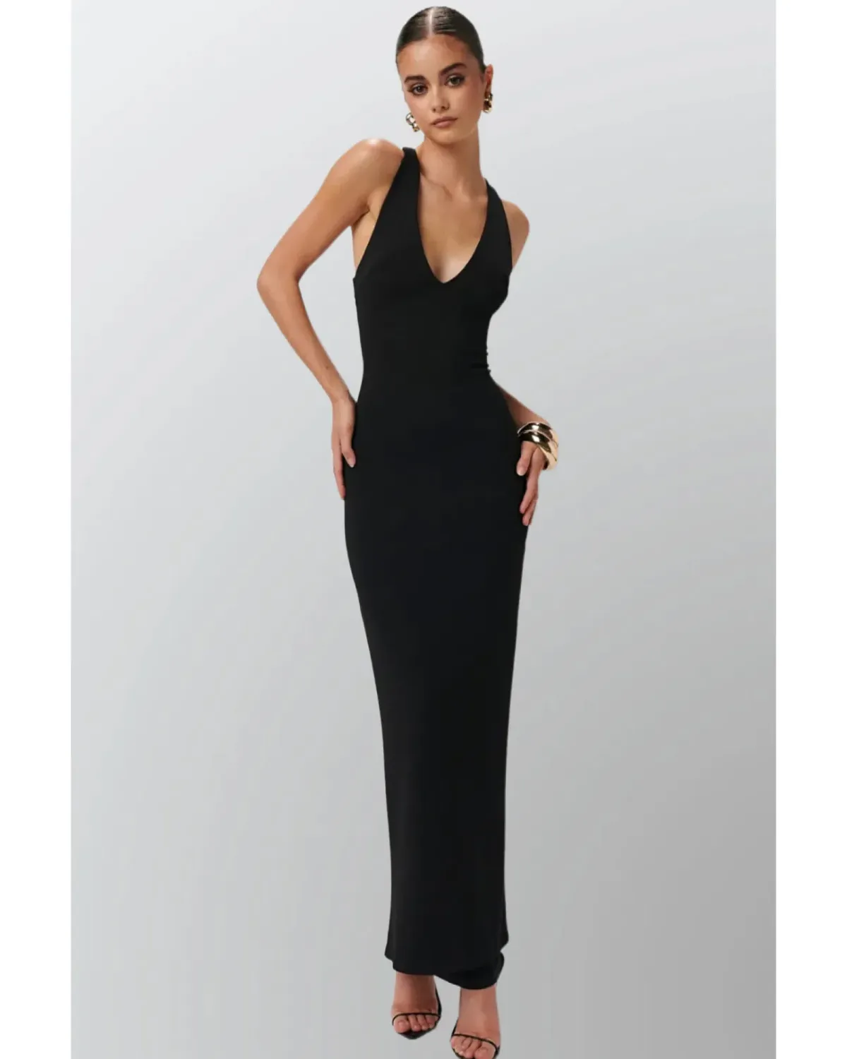 Effie Kats Eiza Gown Black Size AU 6  - Image 1
