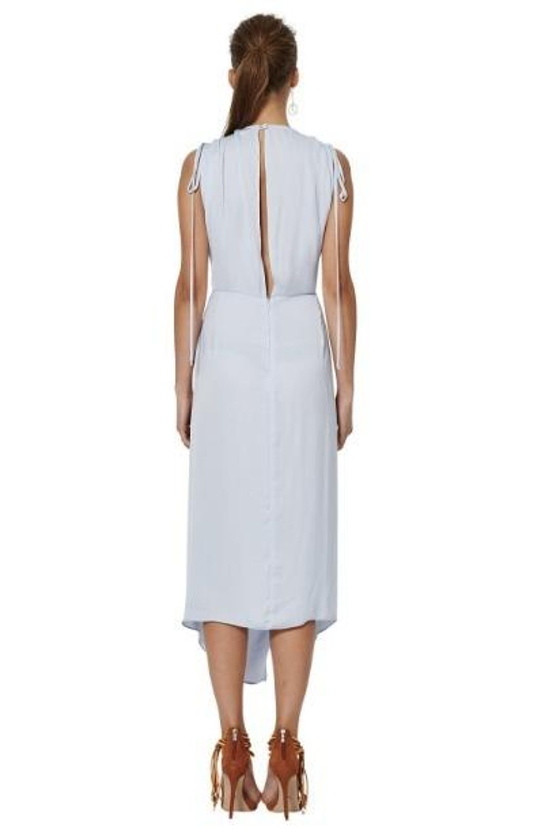 Blue plunge dress for rent on The Volte - main image