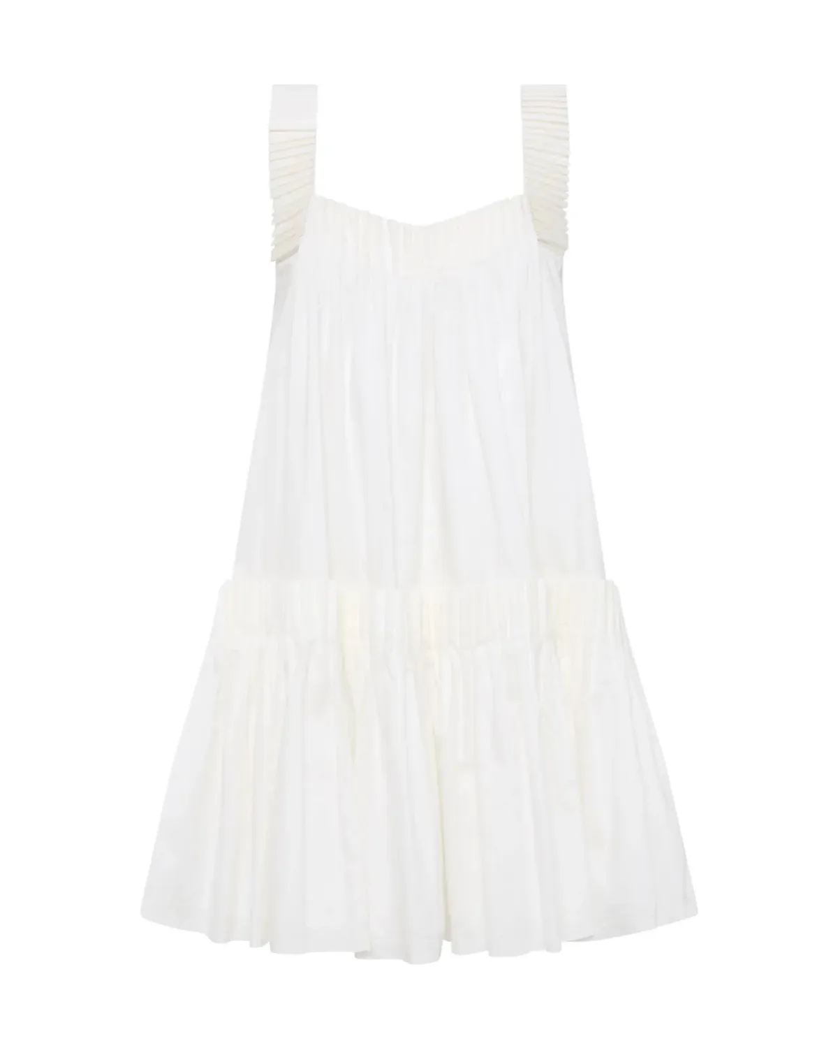 Aje Cecilia Smock Mini Dress Ivory Size AU 14 - Image 4