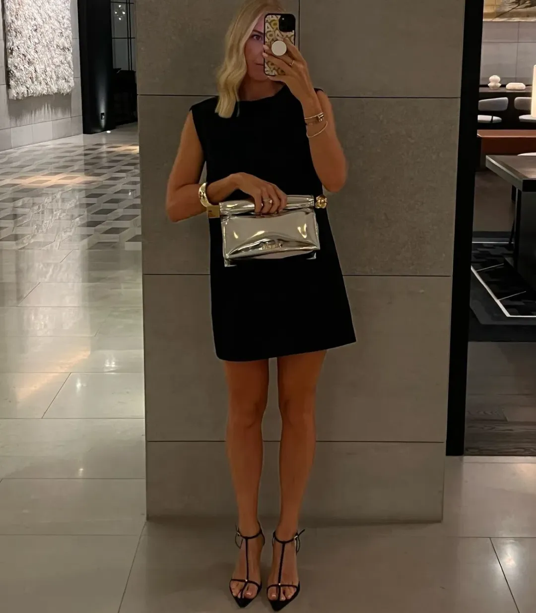 Helsa Studios Heavy Satin Mini Dress in Black Size M  for rent on The Volte - main image