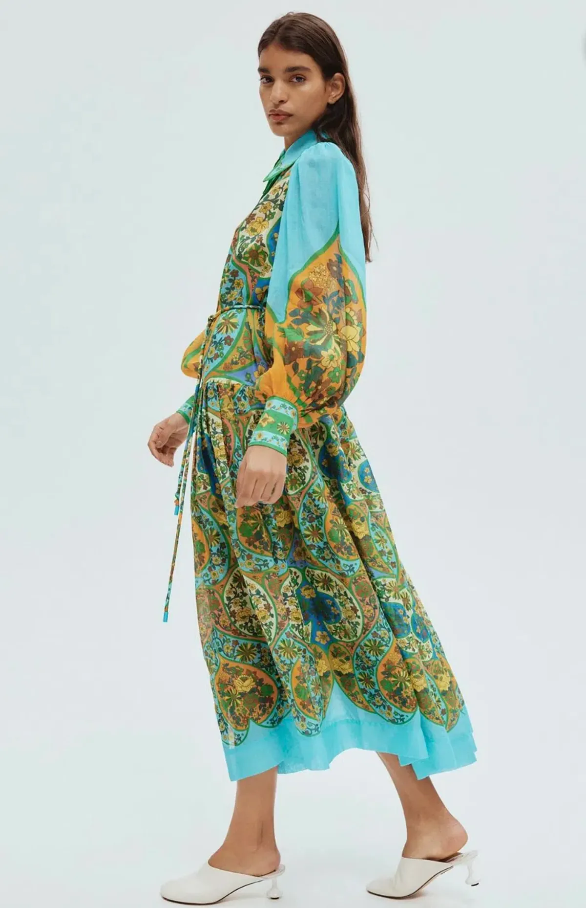 Alemais Sofie Midi Shirtdress Multi Size 14 - Image 2