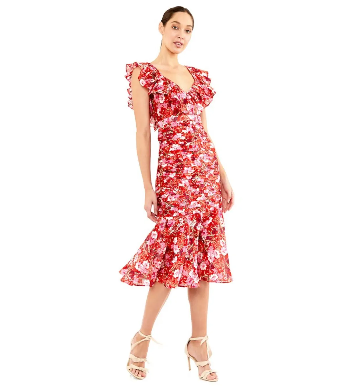 Talulah Cloud Nine Midi Dress Floral Size 6  - Image 1