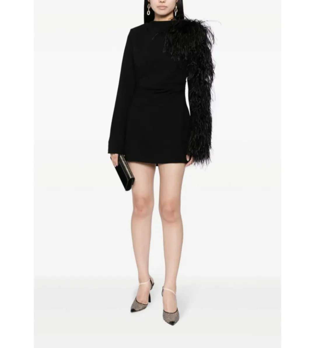 Rachel Gilbert Reina Mini Dress Black Size 3/AU12 for rent on The Volte - main image