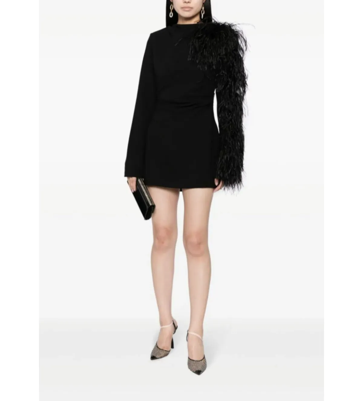 Rachel Gilbert Reina Mini Dress Black Size 3/AU12 - Image 1