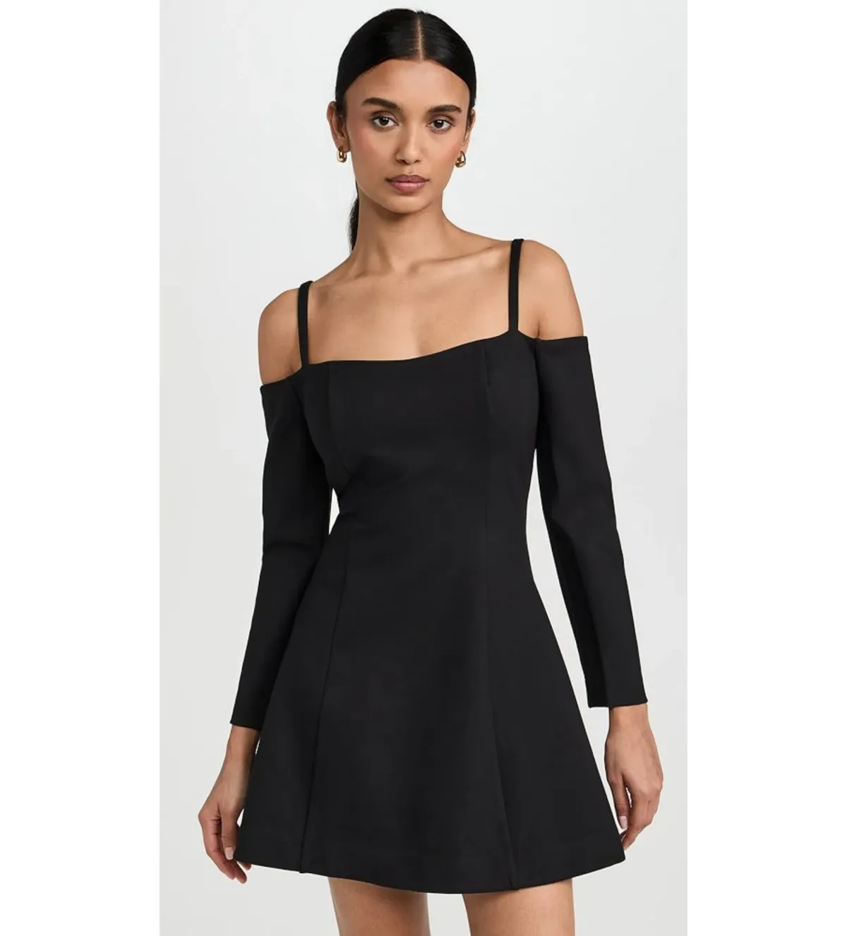 Reformation Donatella Knit Mini Dress Black Size M/Au 10 - Image 2