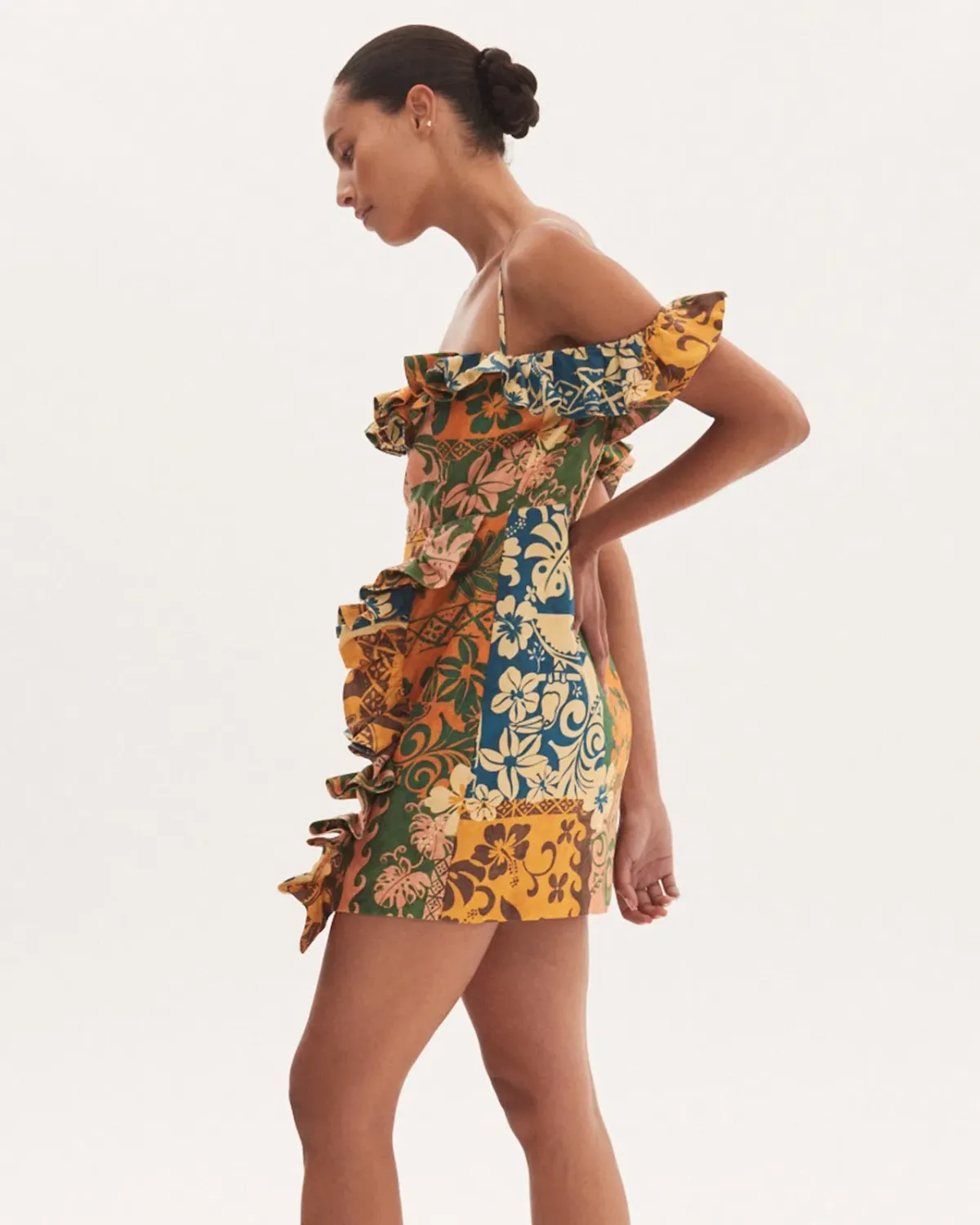 Alemais Archie Flounce Mini Dress Print Size 10 - Image 2