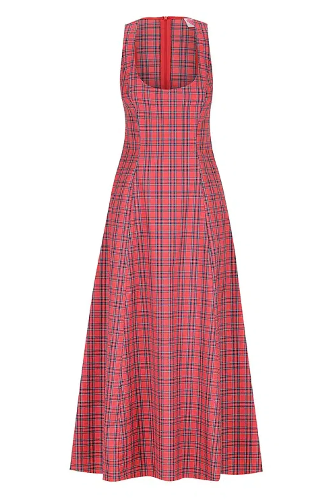 Katharina Lou The Annabel Maxi Dress in Red Tartan Size XL / AU 14 for rent on The Volte - main image
