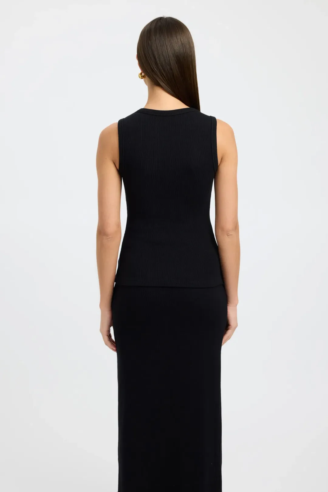 Kookai Bec Button Tank Size 36 and Carter Maxi Skirt Size 36 Set Black for rent on The Volte - main image