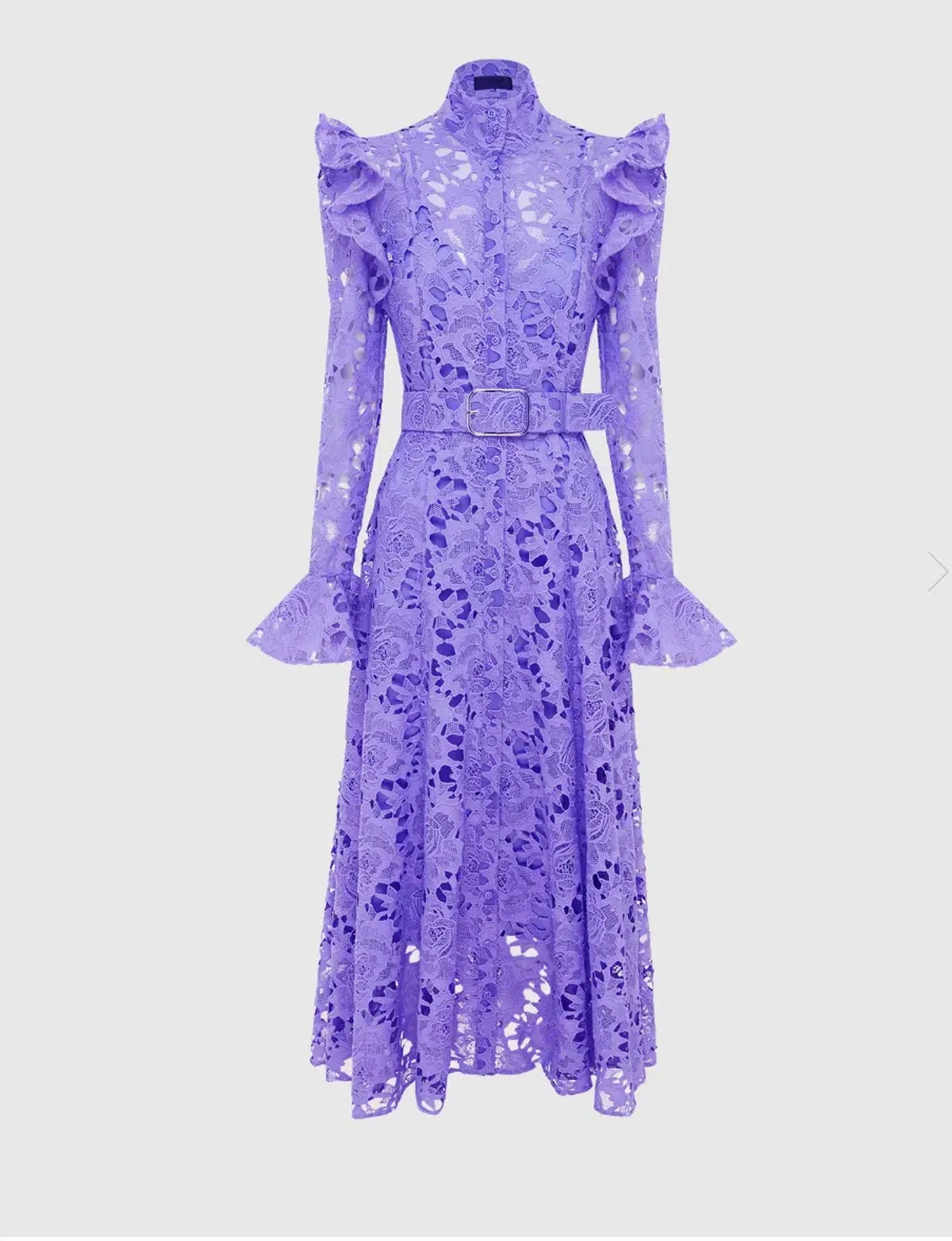 Leo Lin Aliyah Lace Butterfly Sleeve Midi Dress Lavender Size 10 - Image 1