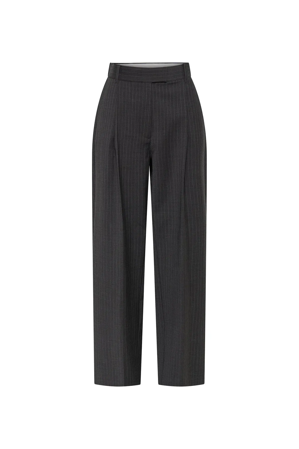 Camilla and Marc Brancusi Blazer and Pant Set Charcoal Pinstripe Size AU 8 - Image 7