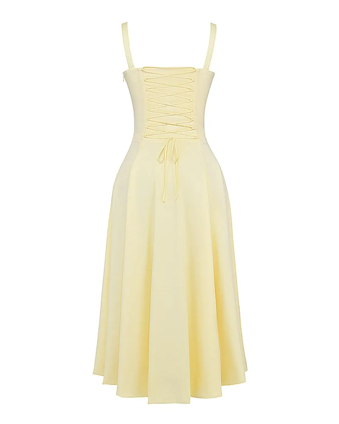 House Of CB Carmen Bustier Sundress Buttercup Size AU 12 for rent on The Volte - main image