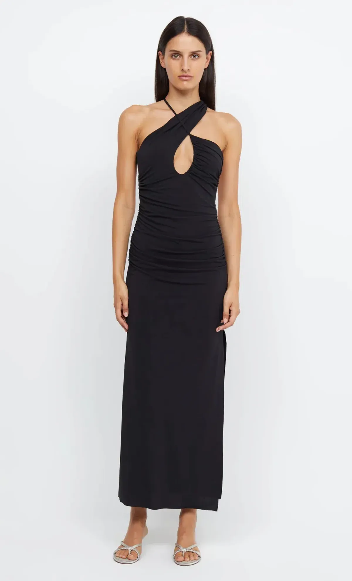 Bec & Bridge Montana Cross Over Midi Dress Black Size 8 - Image 4