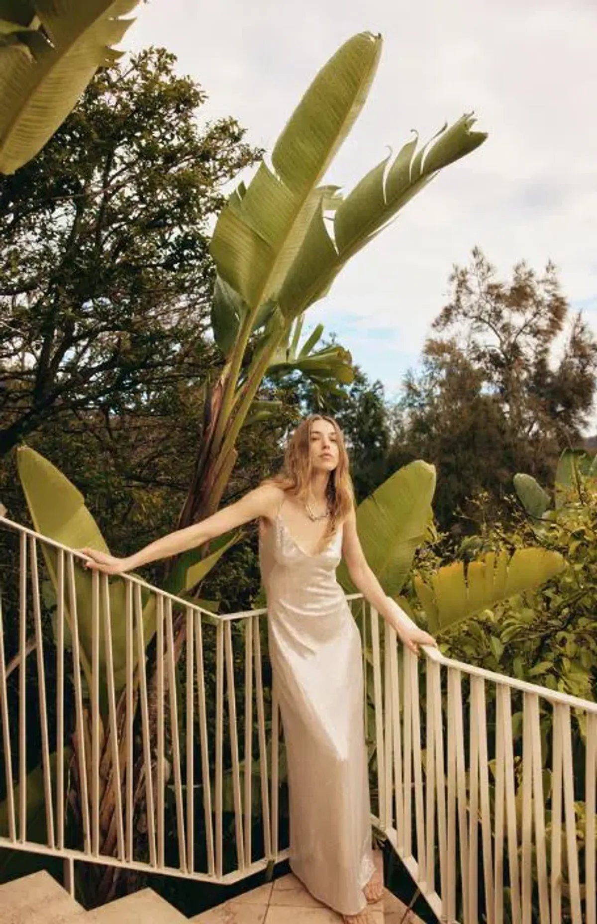 Manning Cartell High Voltage Slip Dress Nude Silver Size 10 - Image 4