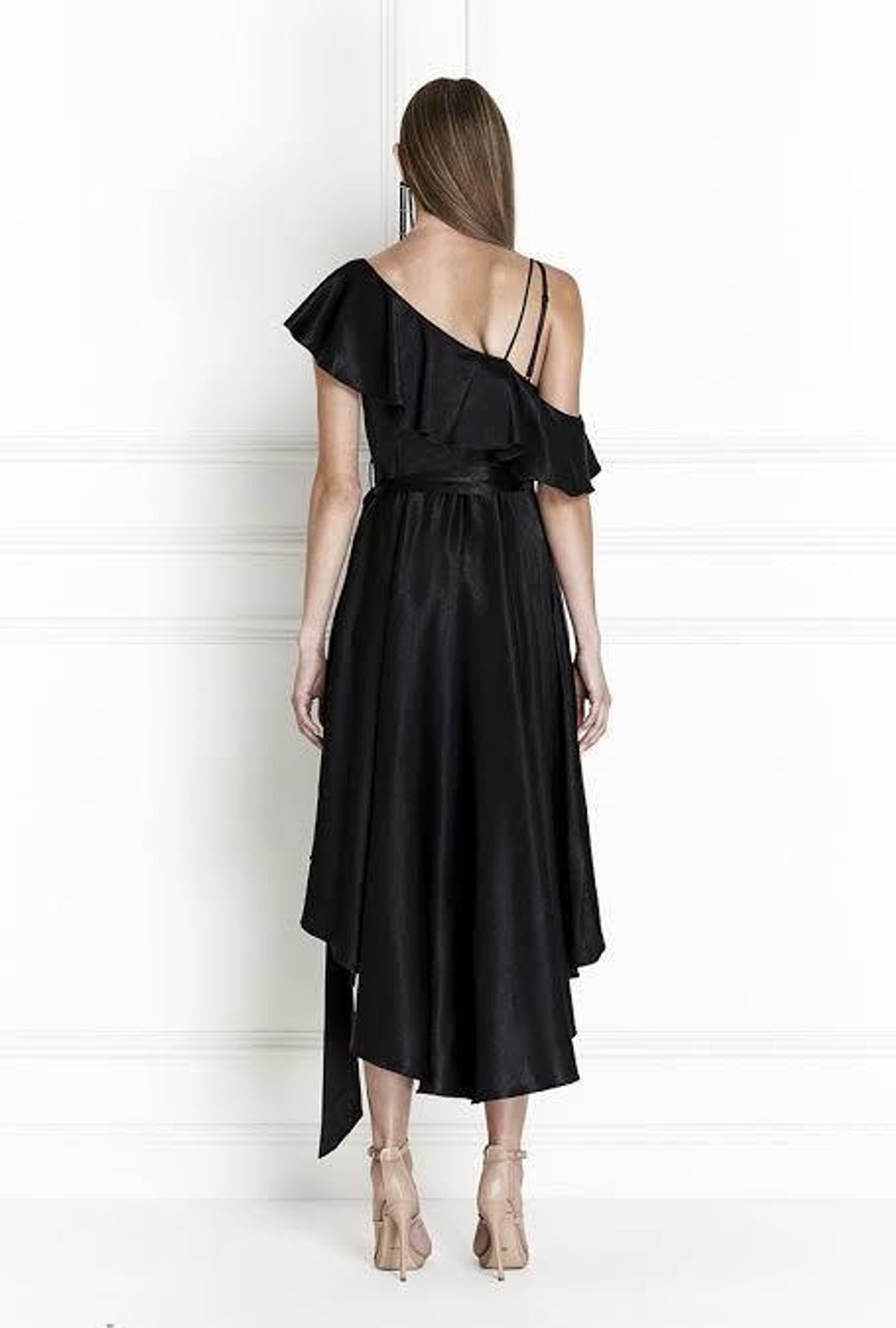 SENNA SATIN WRAP DRESS - Image 2