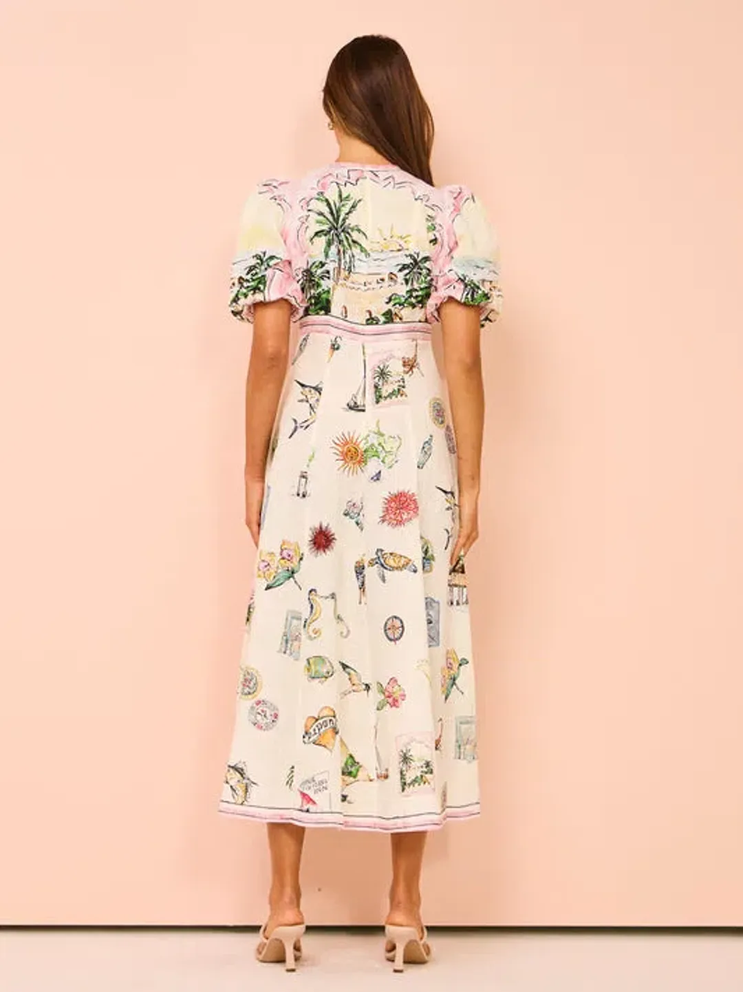 Alemais Sunset Midi Dress Multi Size 10 for rent on The Volte - main image