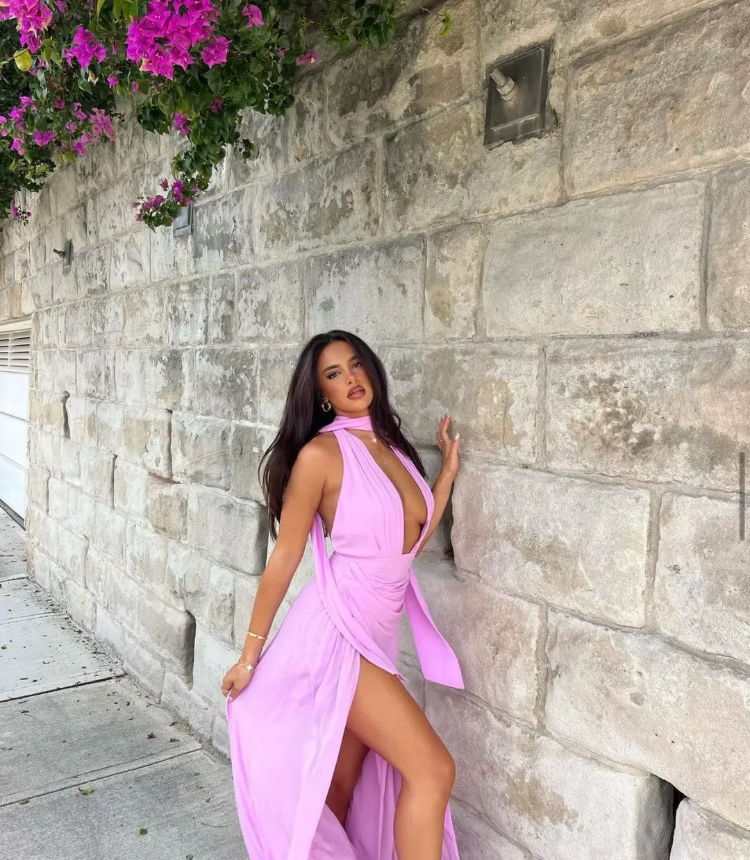 Calia Collection Antonia Dress Soft Pink Lilac Size 8 for rent on The Volte - main image