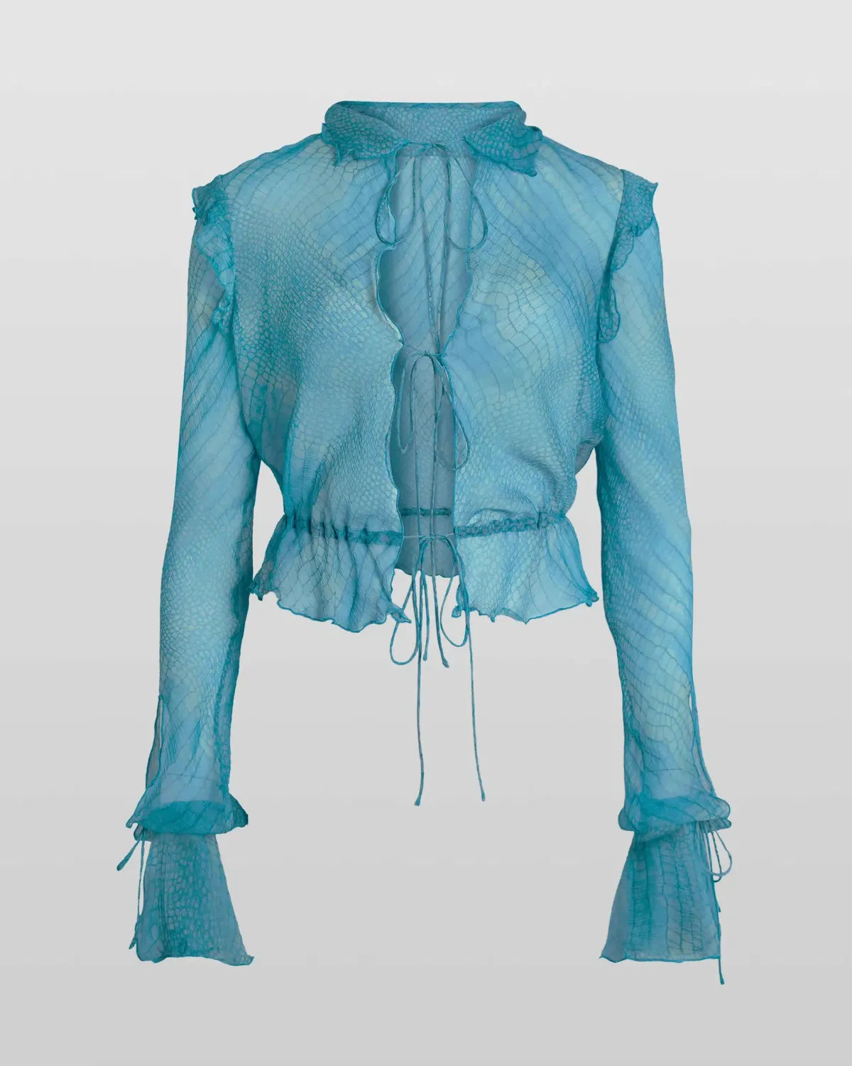 Rat & Boa Havana Top and Skirt Set Blue Print Size S / AU 8 - Image 3