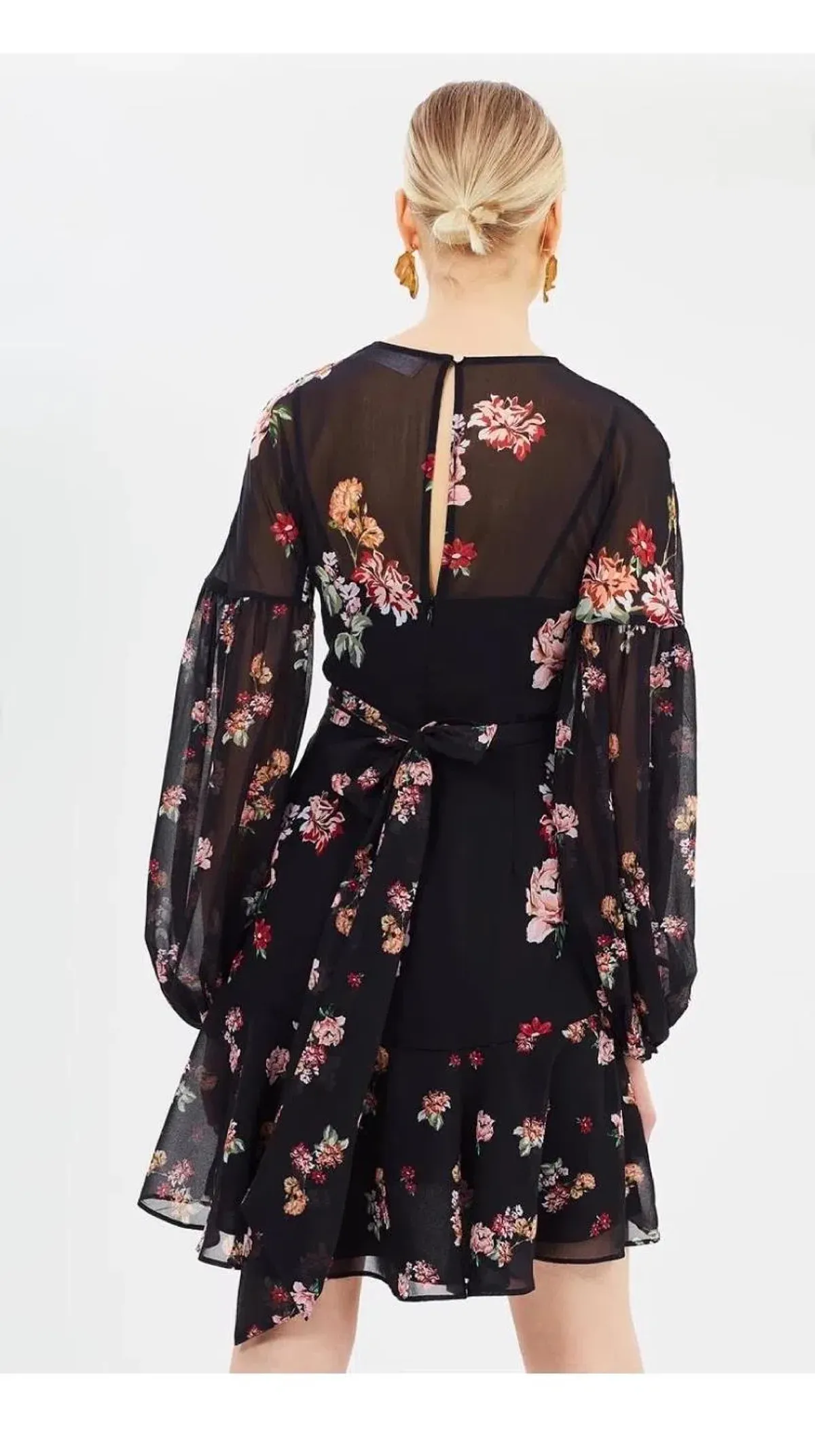 Keepsake the Label Evolve Long Sleeve Mini Dress Floral Size 6 - Image 3