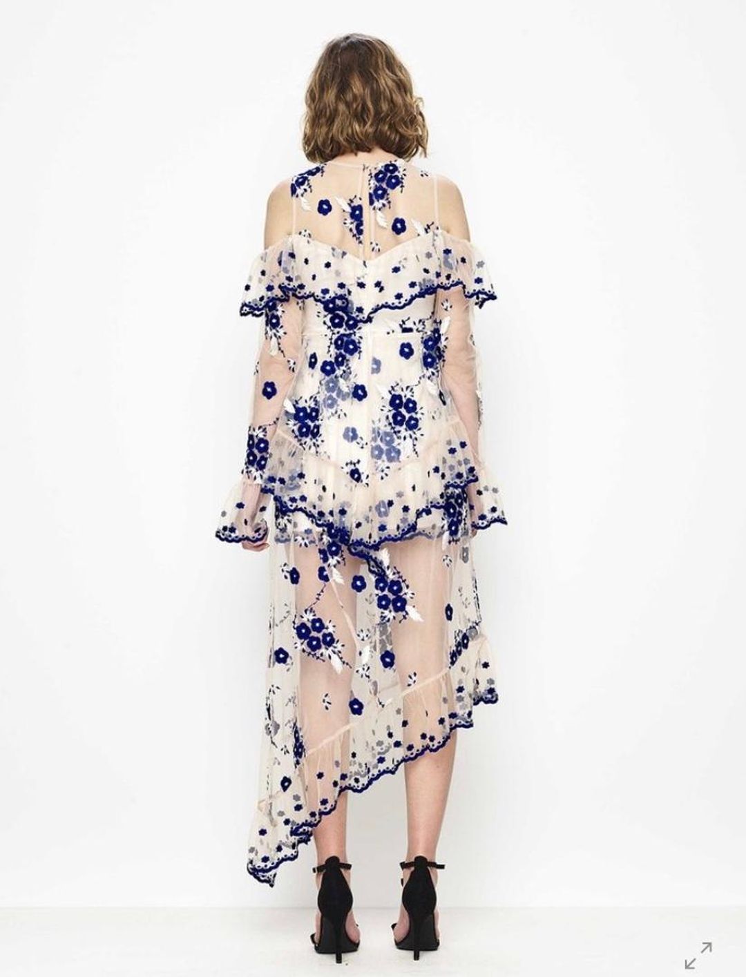 Alice McCall Mirage Gown Nude Blue Size 8 for rent on The Volte - main image