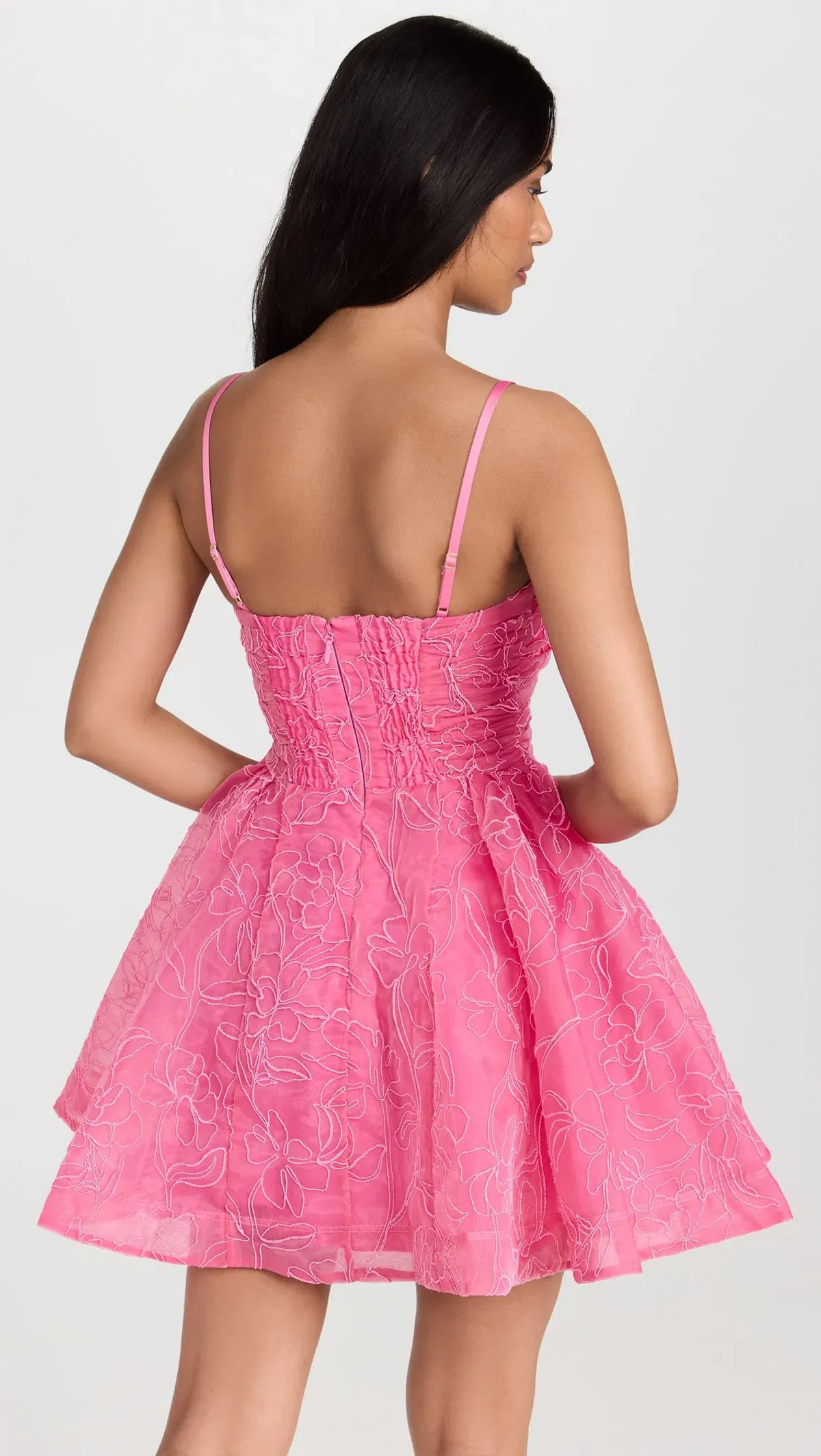 Aje Evangeline Cornelli Mini Dress in Protea Pink  Size 8 - Image 3