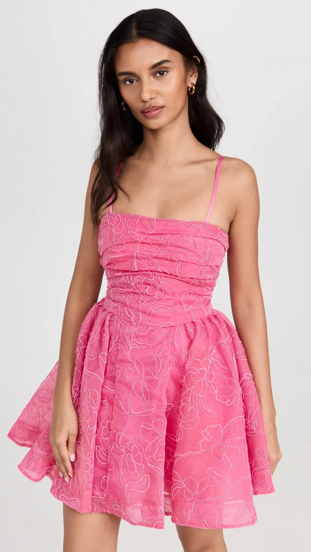 Aje Evangeline Cornelli Mini Dress in Protea Pink  Size 8 for rent on The Volte - main image