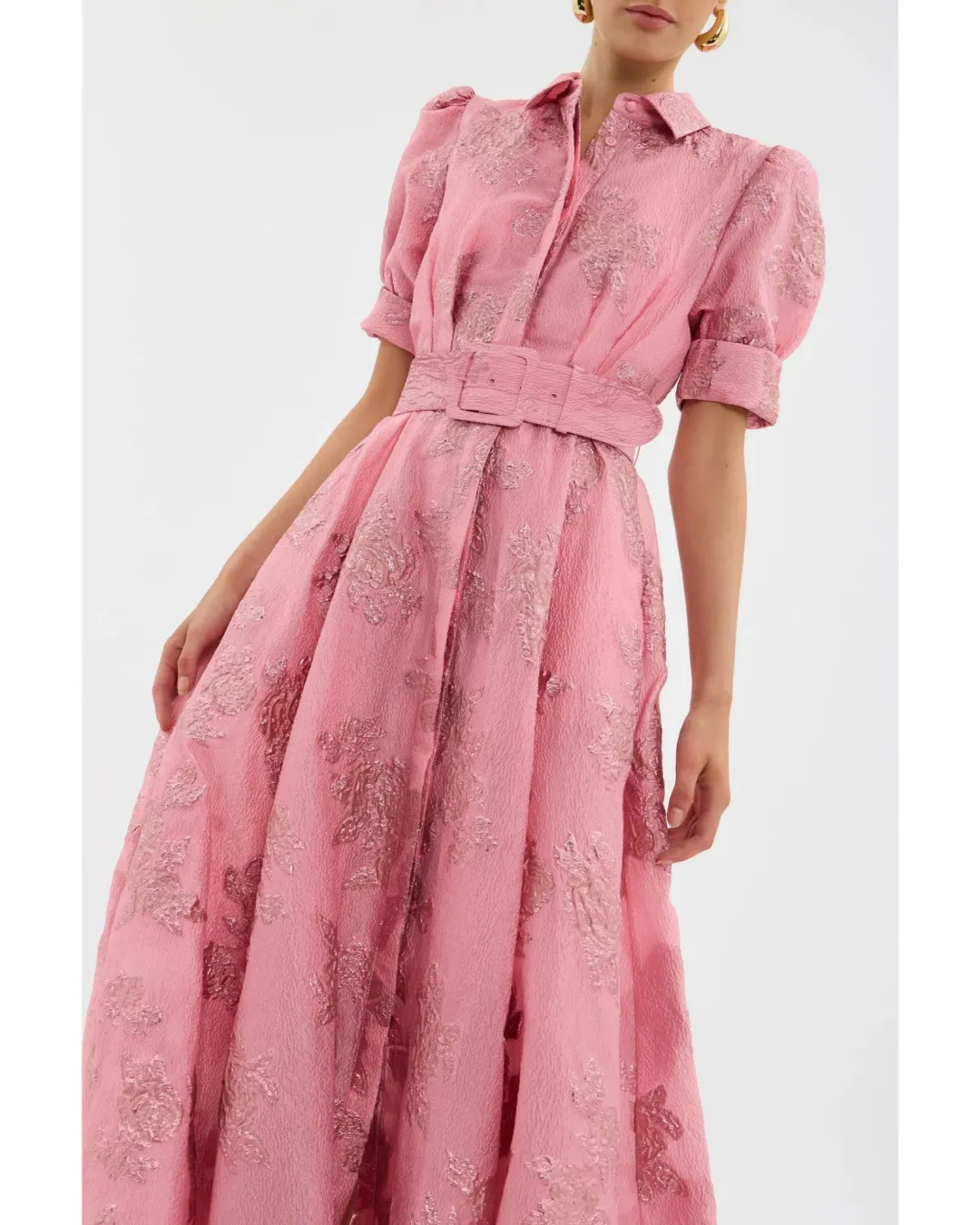 Rebecca Vallance Annette Button Gown Pink Size AU 10 for rent on The Volte - main image